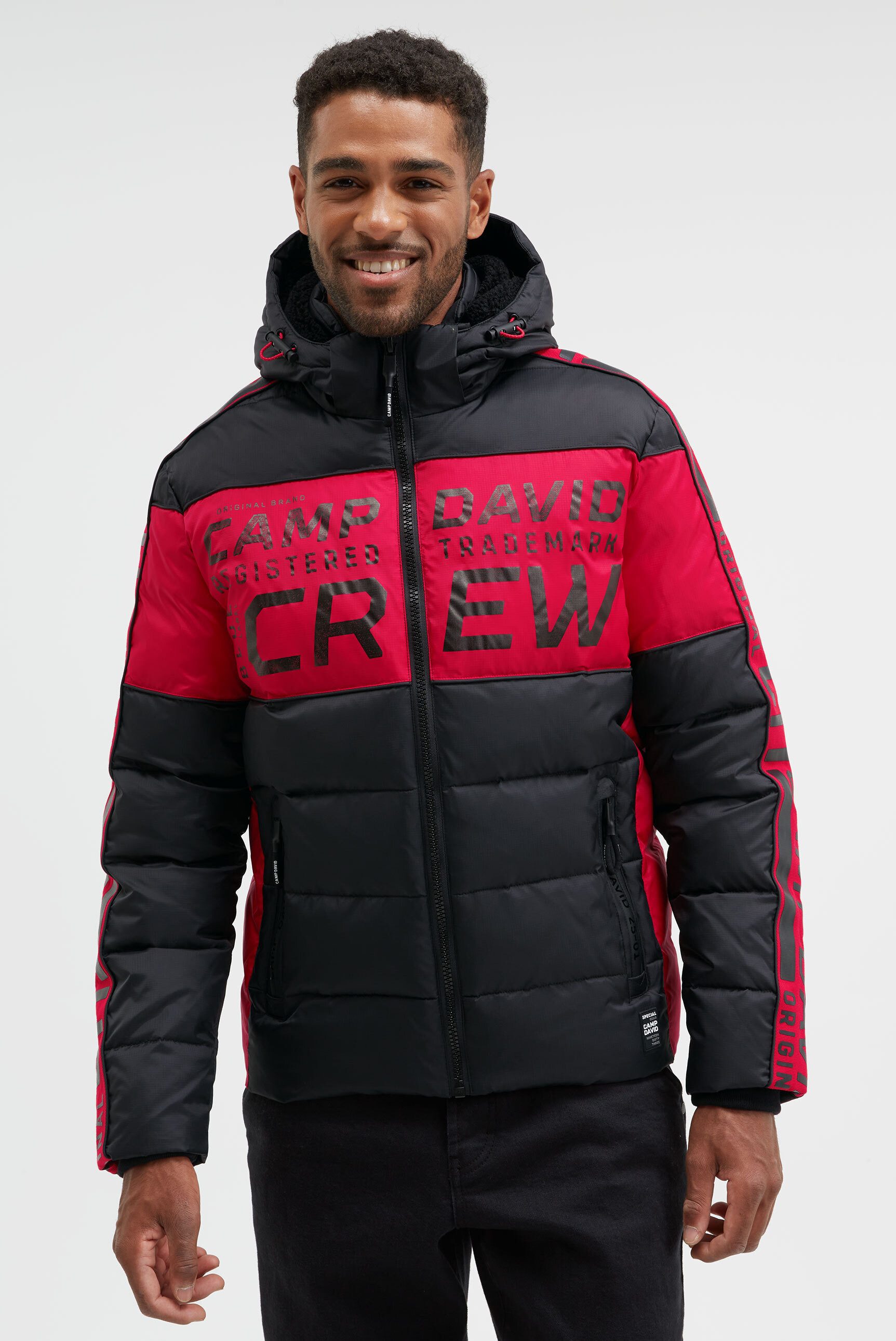 CAMP DAVID Winterjacke mit abtrennbarer Kapuze