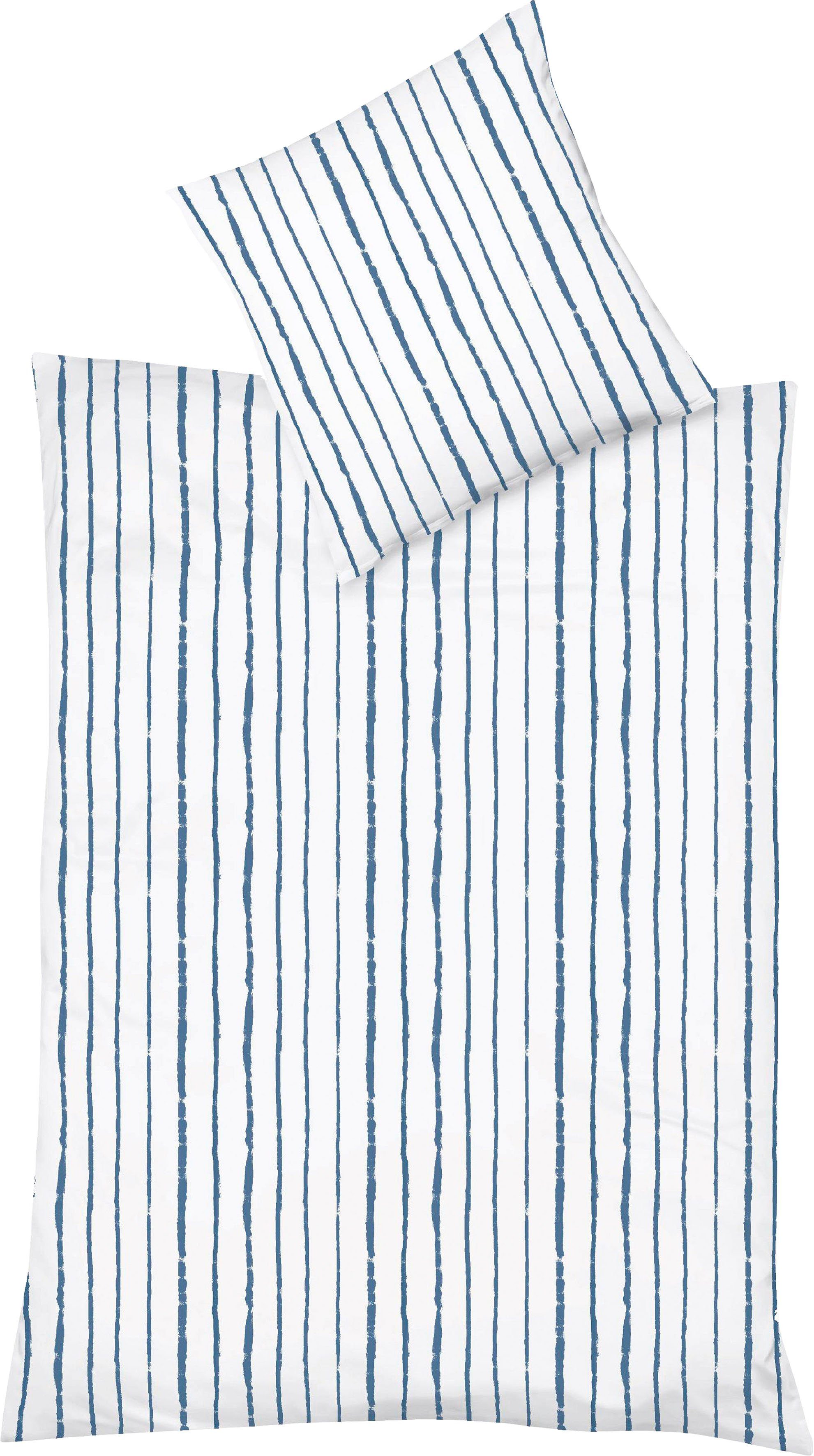 fleuresse Wendebettwäsche Provence Cassis, Halbleinen, 3 teilig, 50% Baumwolle, 50% Leinen, in Gr. 135x200, 155x220, 200x200cm