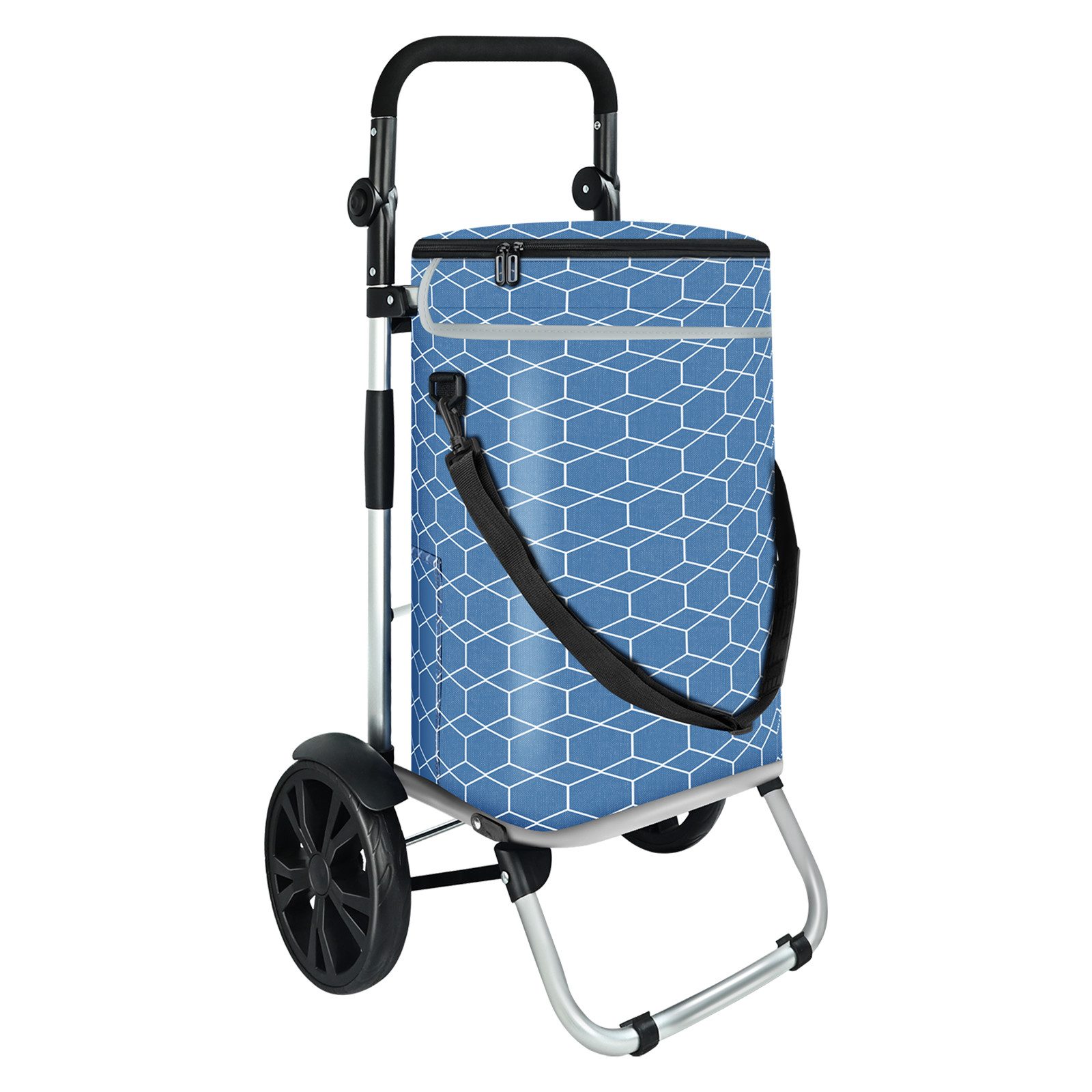 OKWISH Einkaufstrolley 3in1 Einkaufsrollwagen Einkaufsbeutel Einkaufswagen günstig online kaufen