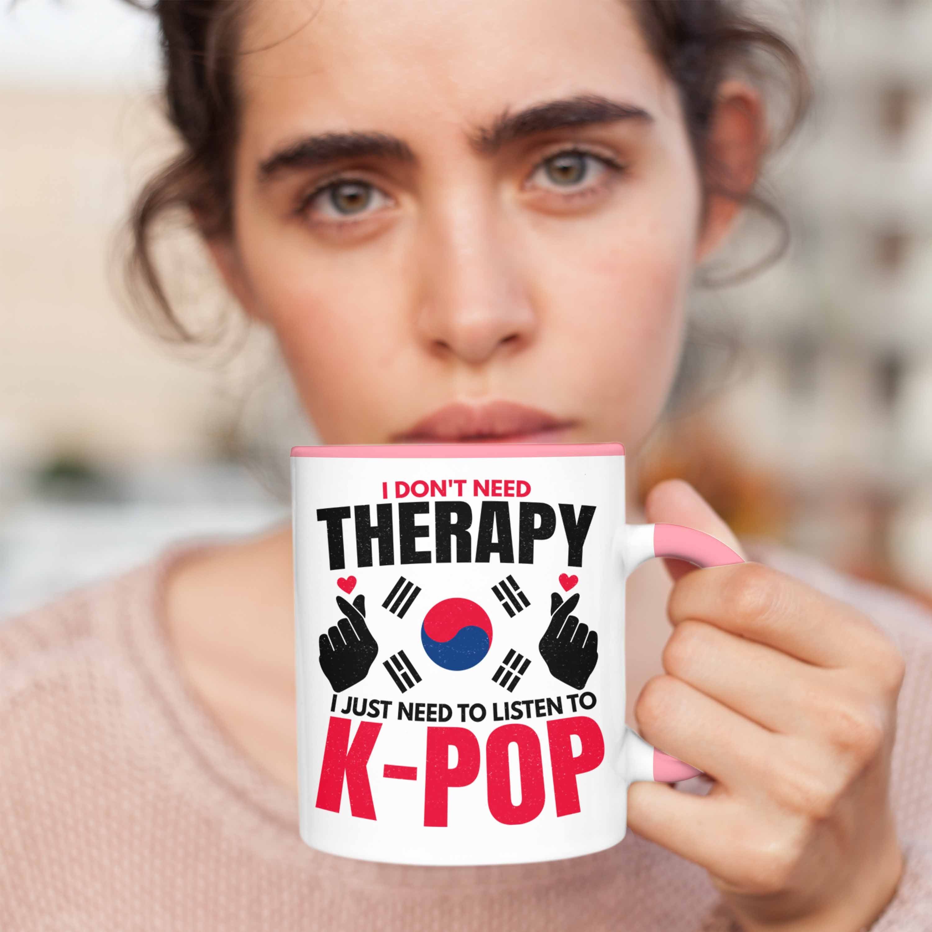 Kpop Südkorea Style Geschenk K-Pop Trendation Tasse Rosa Geschenkidee Spruch Koreal Tasse - Trendation