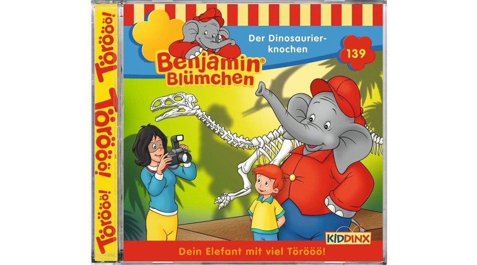 Hörspiel-CD Benjamin Blümchen 139 - Der Dinosaurierknochen