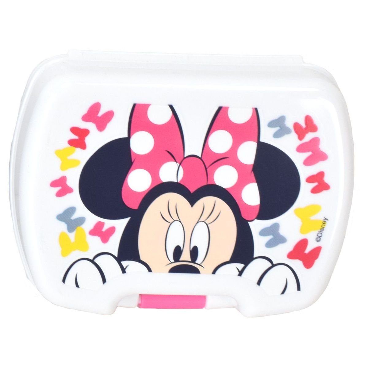 Stor Lunchbox Brotdose 11 x 8,5 x 4 cm Micky Maus oder Minnie Maus Weiß