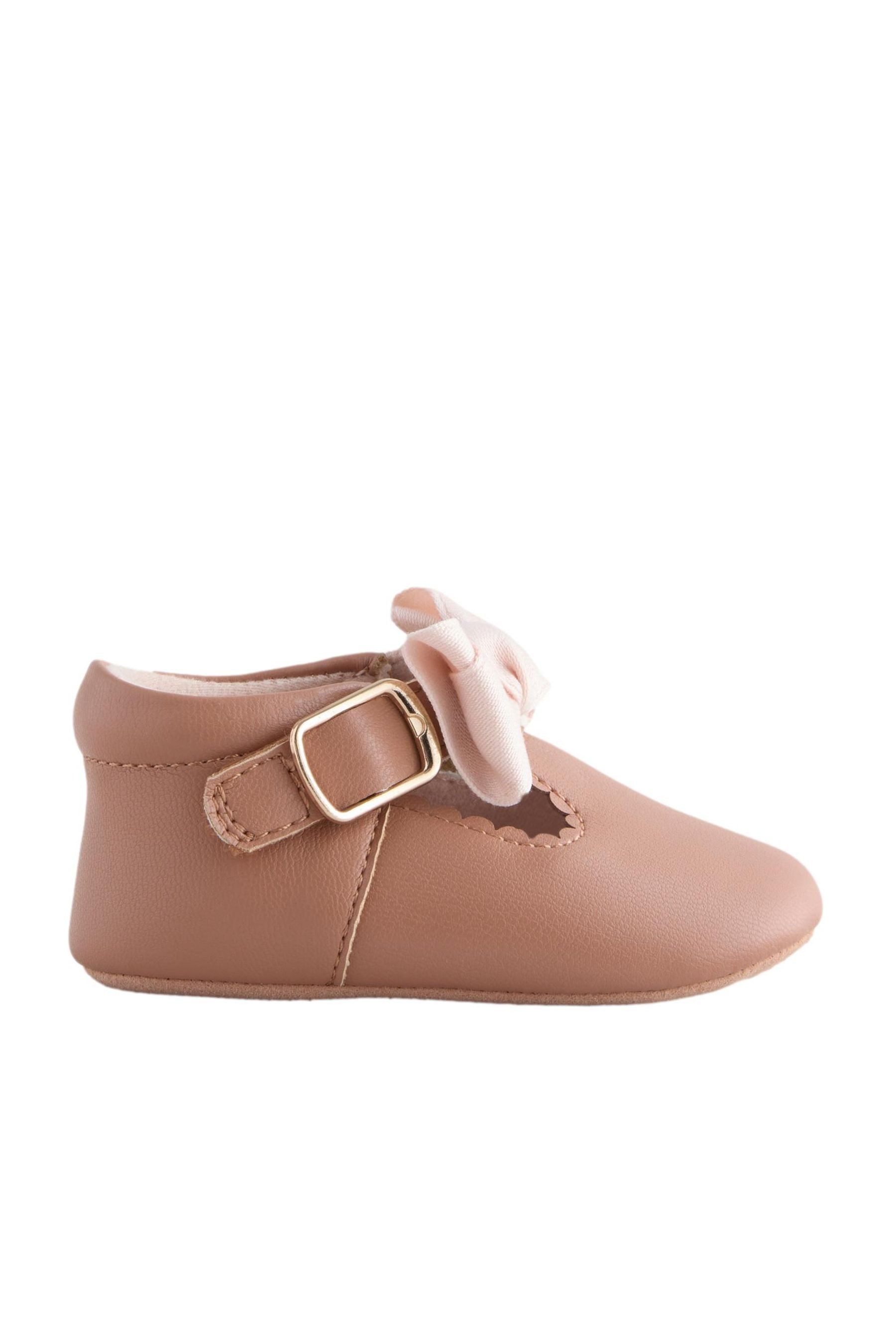Baby-Spangenschuhe mit Schleife Babystiefel