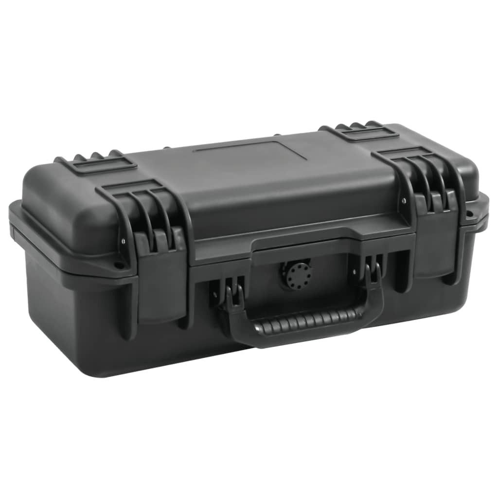vidaXL Koffer Koffer für Flugreise Tragbar Schwarz 46,5x21,5x17,5 cm PP