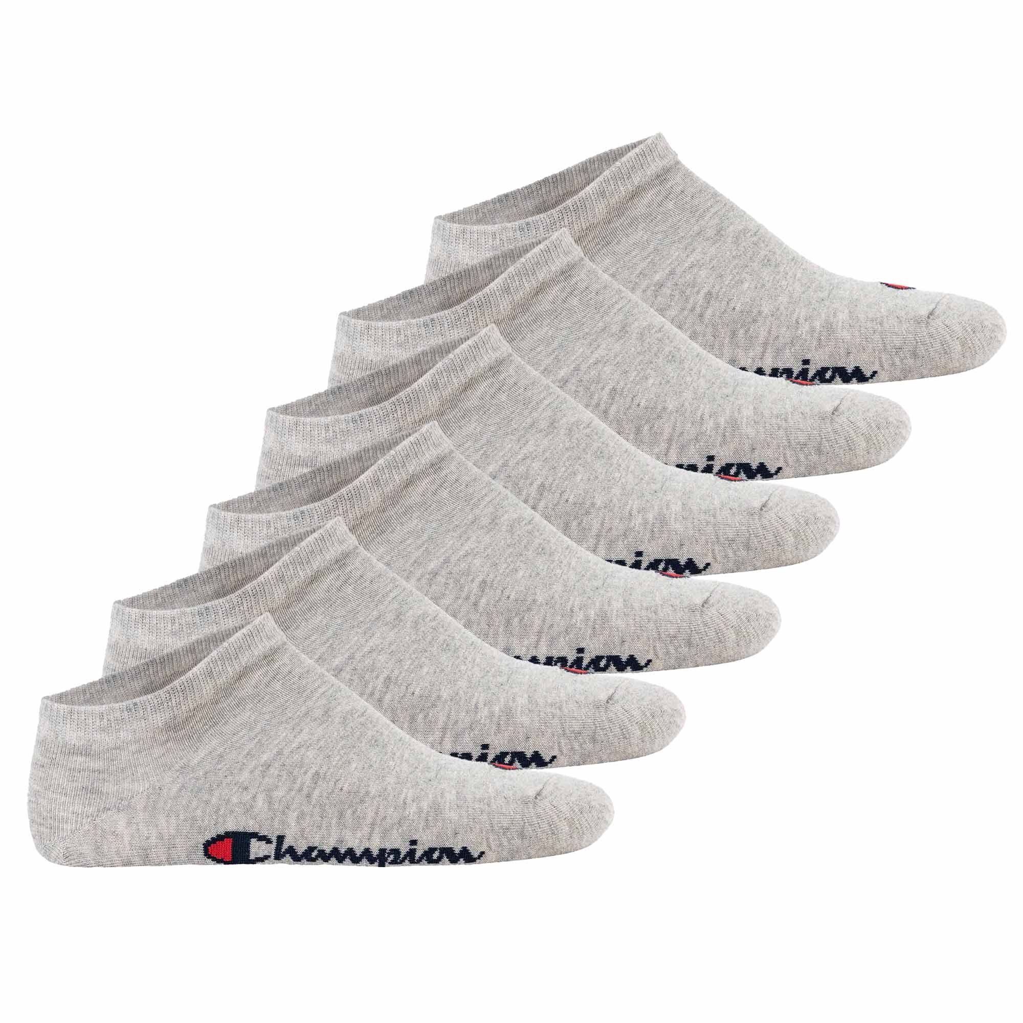 Champion Sportsocken Unisex Socken, 6 Paar - Crew Socken Basic Grau