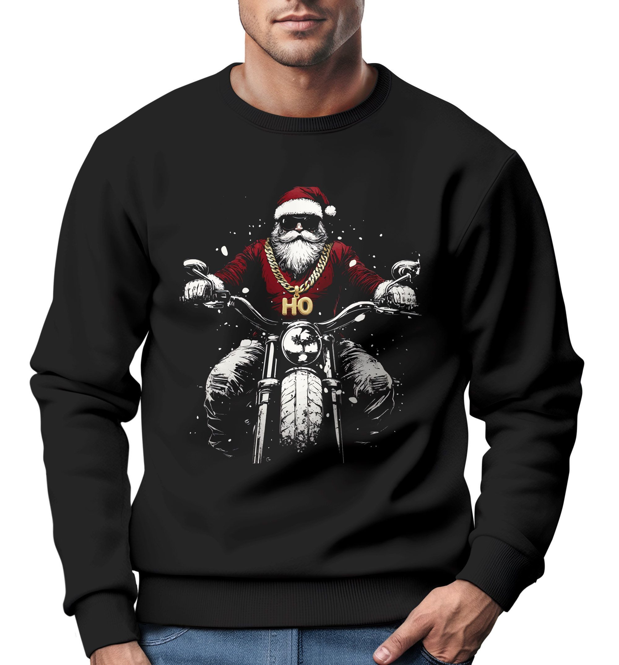 Neverless Sweatshirt Sweatshirt Herren Weihnachten Bad günstig online kaufen