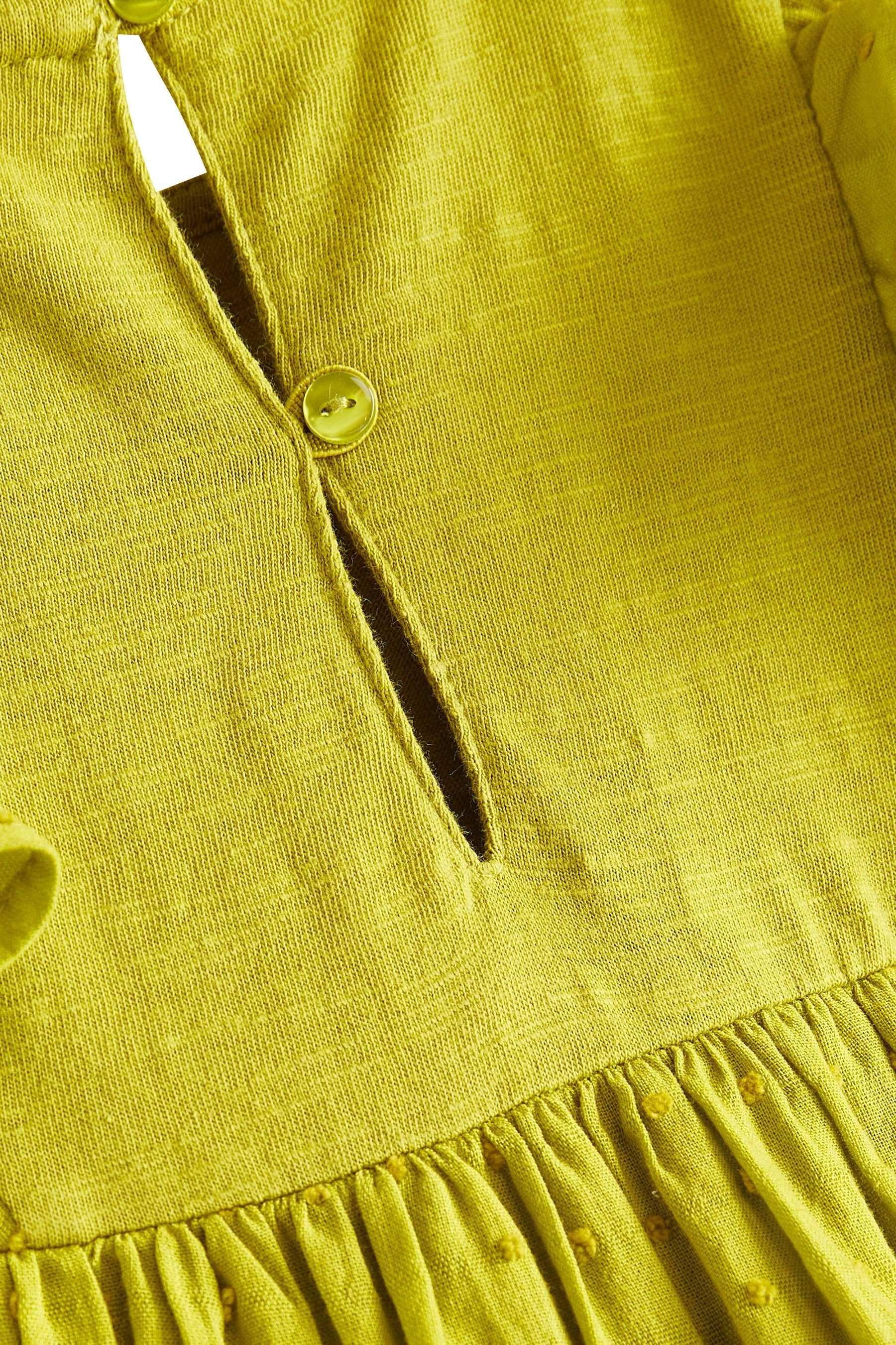 aus Next Jerseykleid (1-tlg) Jersey-Gewebe Green Kleid Besticktes