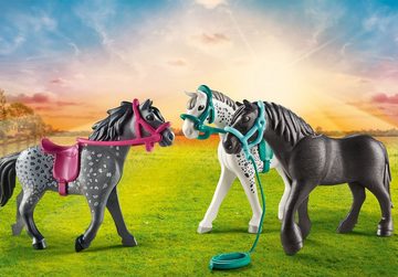 Playmobil® Konstruktions-Spielset 3 Pferde: Friese, Knabstrupper & Andalusier (70999), Country, (11 St), Made in Europe