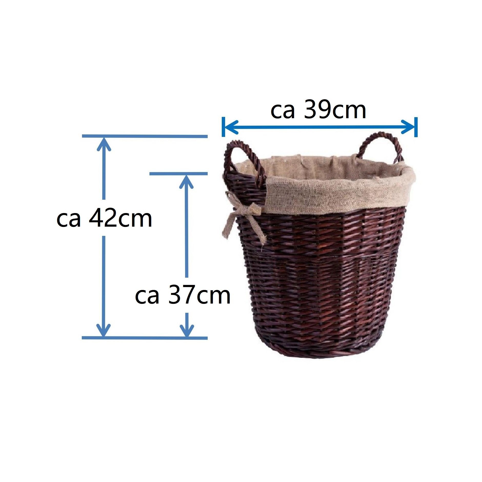 eGenuss Wäschekorb eGenuss Weidenkorb Handgemacht Aufbewahrungskorb günstig online kaufen