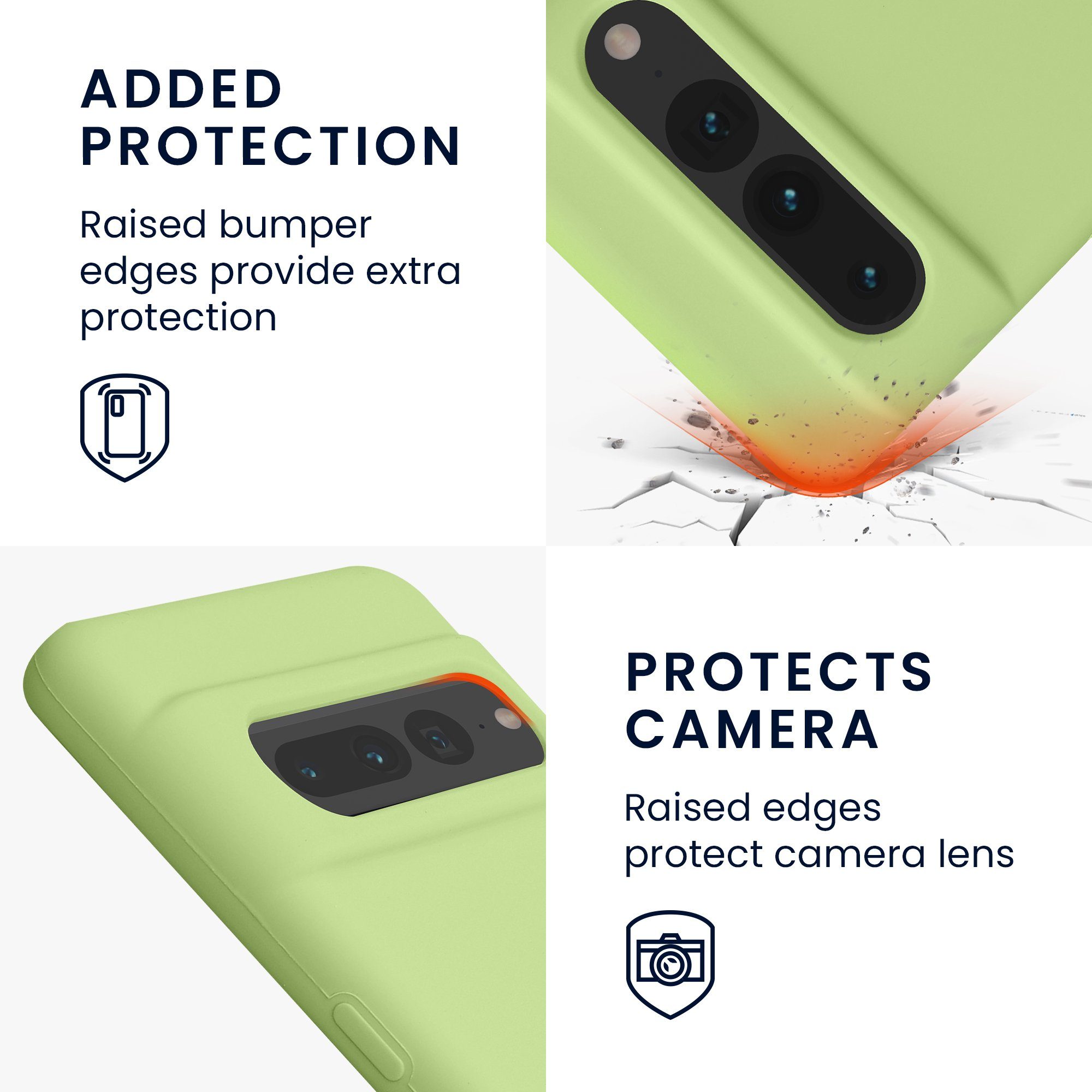 kwmobile Handyhülle Hülle für Google Pixel 7 Pro, Hülle Silikon gummiert - Handyhülle - Handy Case Cover – Bild 3 von 5