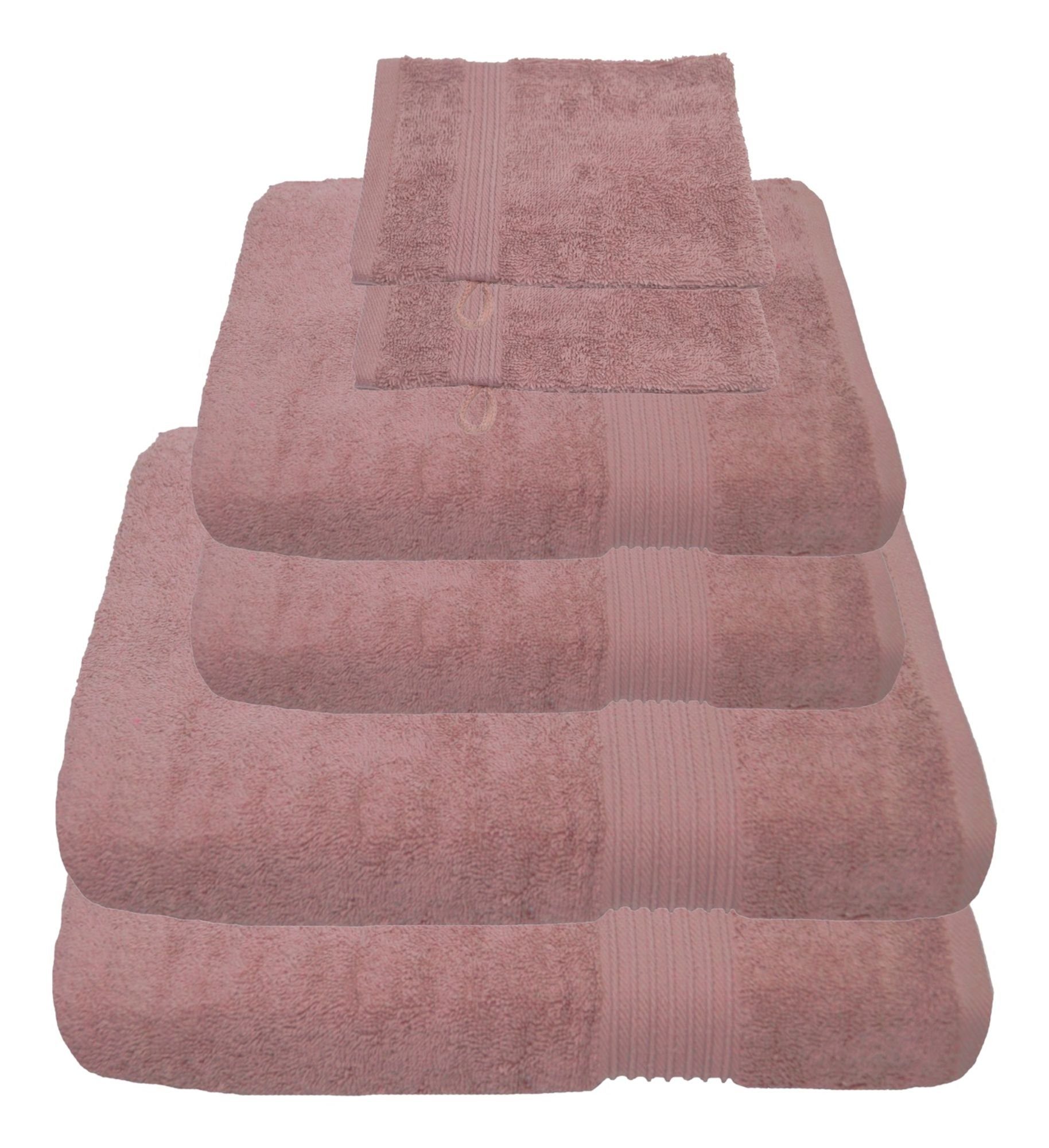 Julie Julsen Handtücher 6-Handtücher-Pastell Rosa, Baumwolle günstig online kaufen