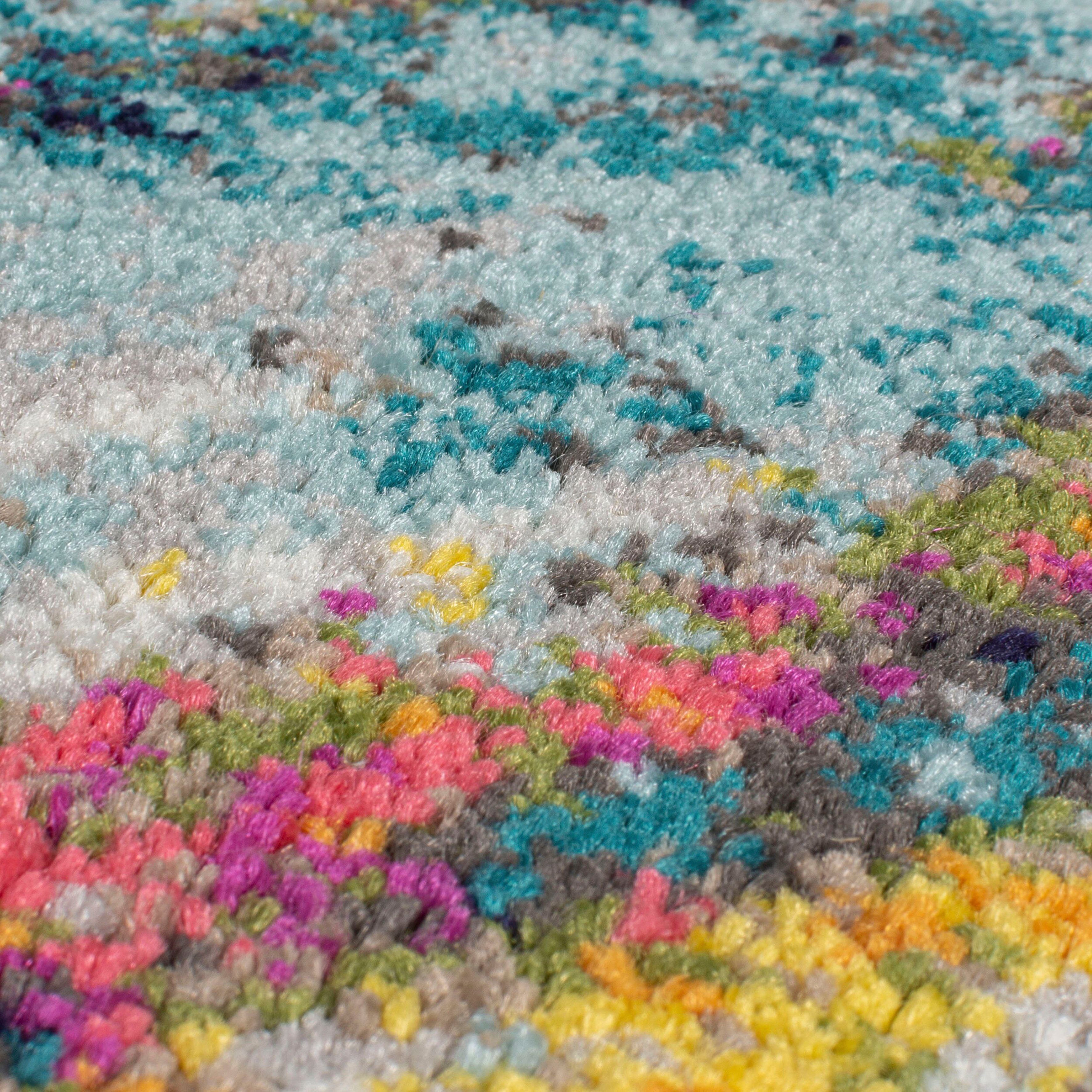 FLAIR RUGS Teppich Abstraction, rechteckig, Höhe: 10 mm, Moderner Multi-Teppich, Wohnzimmer, Schlafzimmer, Esszimmer