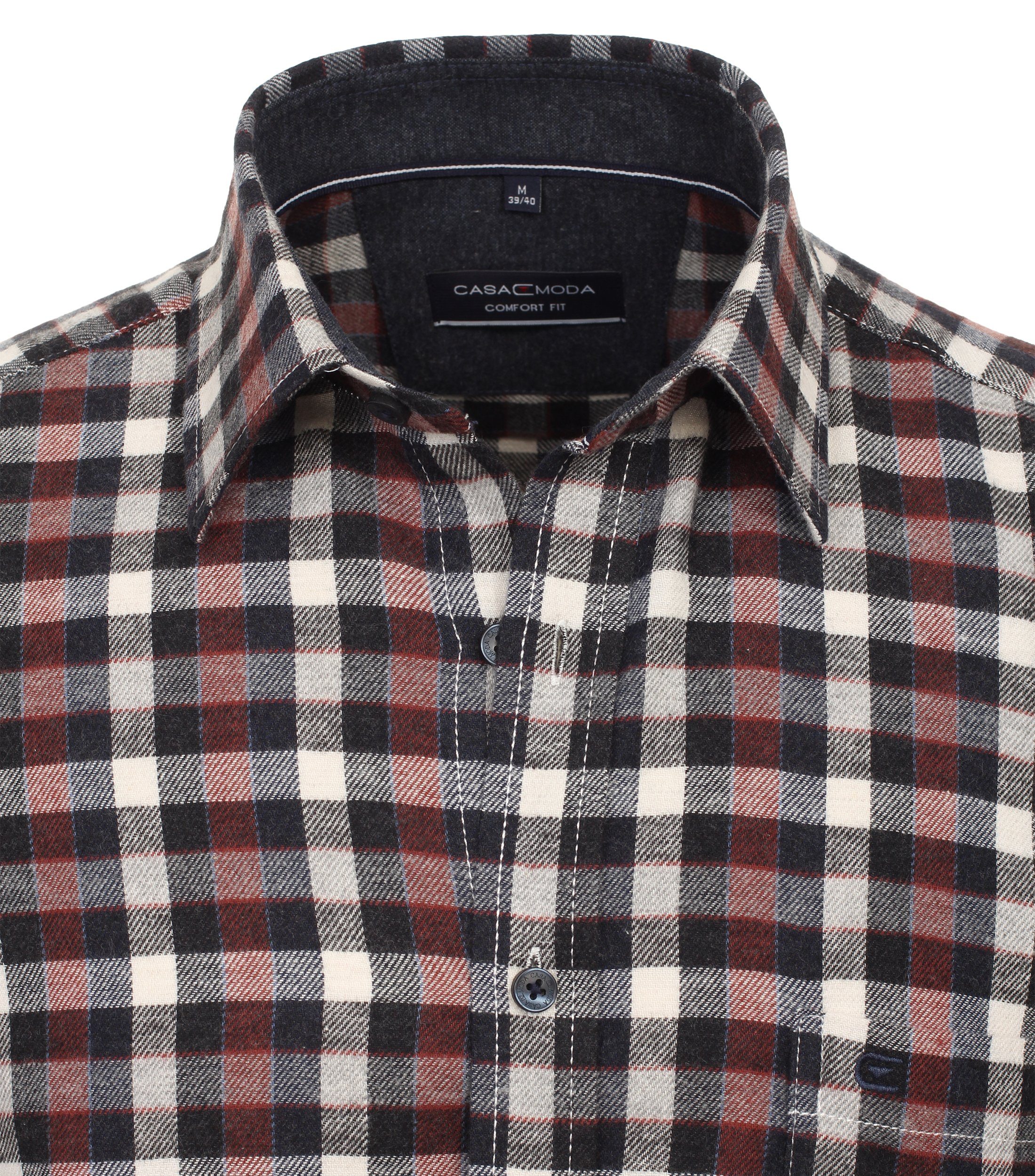 CASAMODA Langarmhemd CASAMODA Freizeithemd kariert