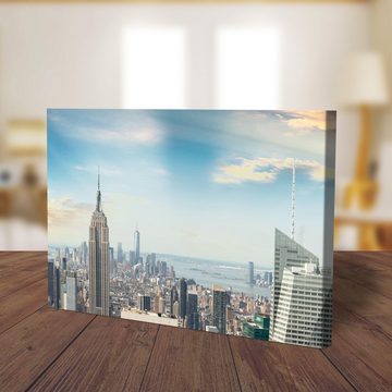 wandmotiv24 Leinwandbild Midtown und Manhattan - NYC, Städte (1 St), Wandbild, Wanddeko, Leinwandbilder in versch. Größen