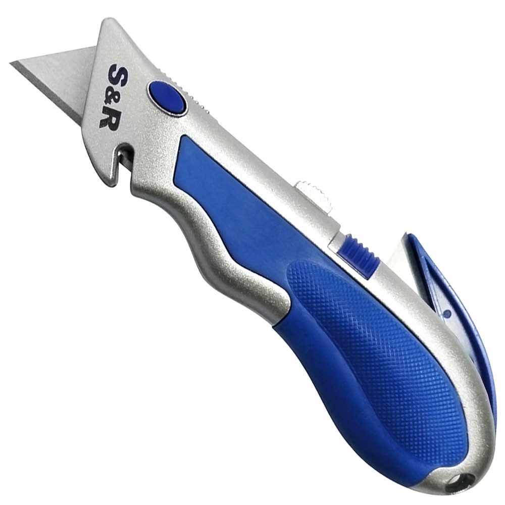 S&R Teppichmesser Schnellwechssel - Profi - Cuttermesser 165mm, (5-tlg., + günstig online kaufen