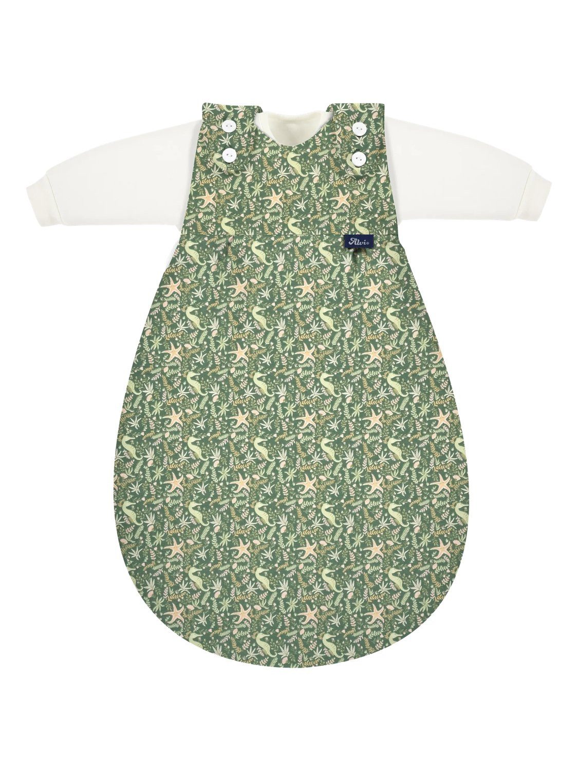 Alvi® Babyschlafsack Baby-Mäxchen 3-teilig Bio-Baumwolle (3 tlg., 1x Außensack, 2x Innensack), TOG Wert: 2.5