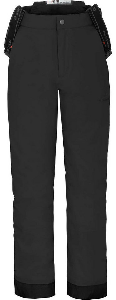 Bergson Skihose PELLY MAXI Kinder Skihose, wattiert, 20000 mm Wassersäule, Normalgrößen, schwarz