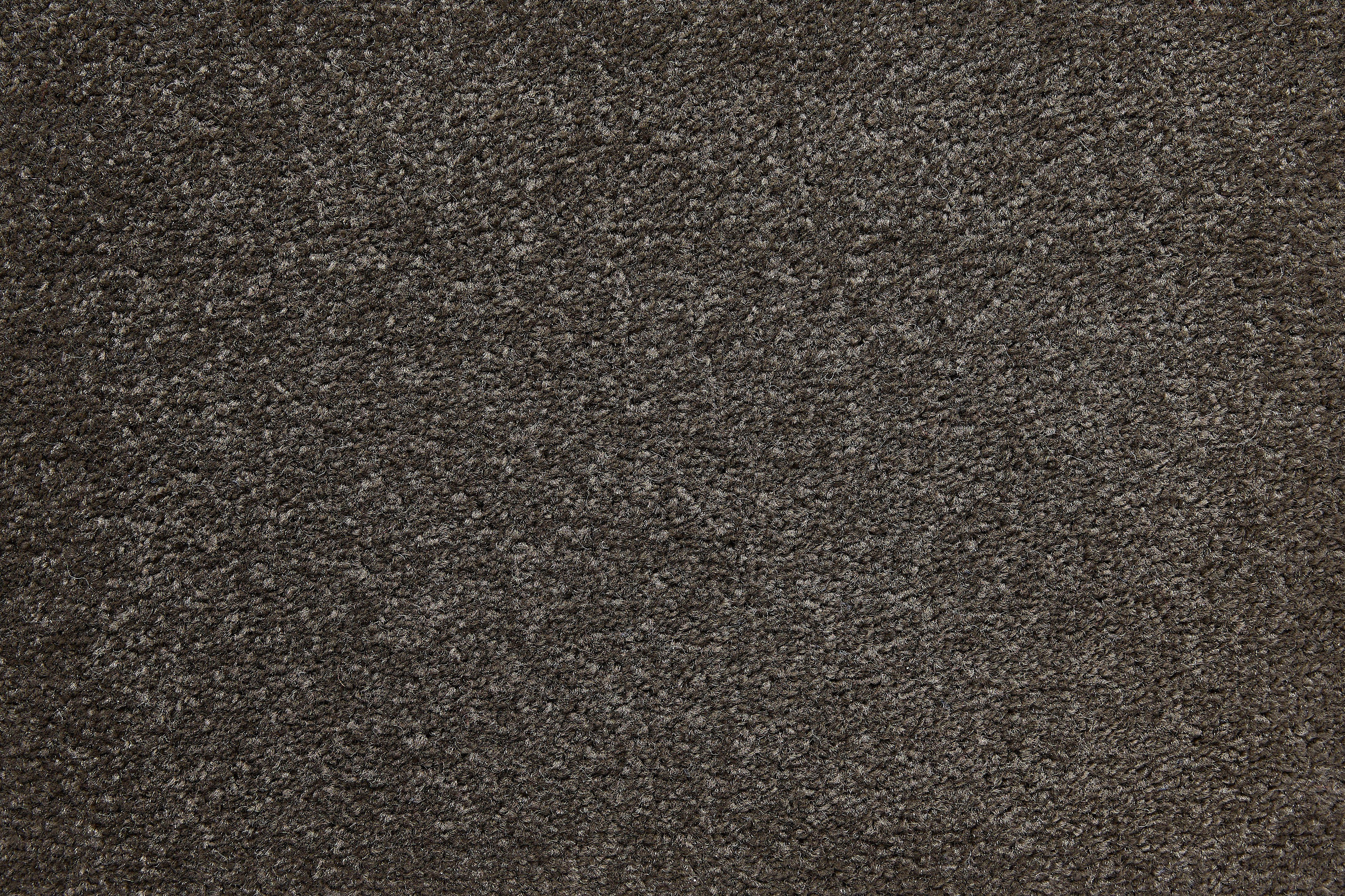 Teppichboden Coupon Kräuselvelours Ines, Andiamo, & Breite mm, Uni strapazierfähig 400 rechteckig, grau-braun 8,5 Höhe: cm, pflegeleicht Farben