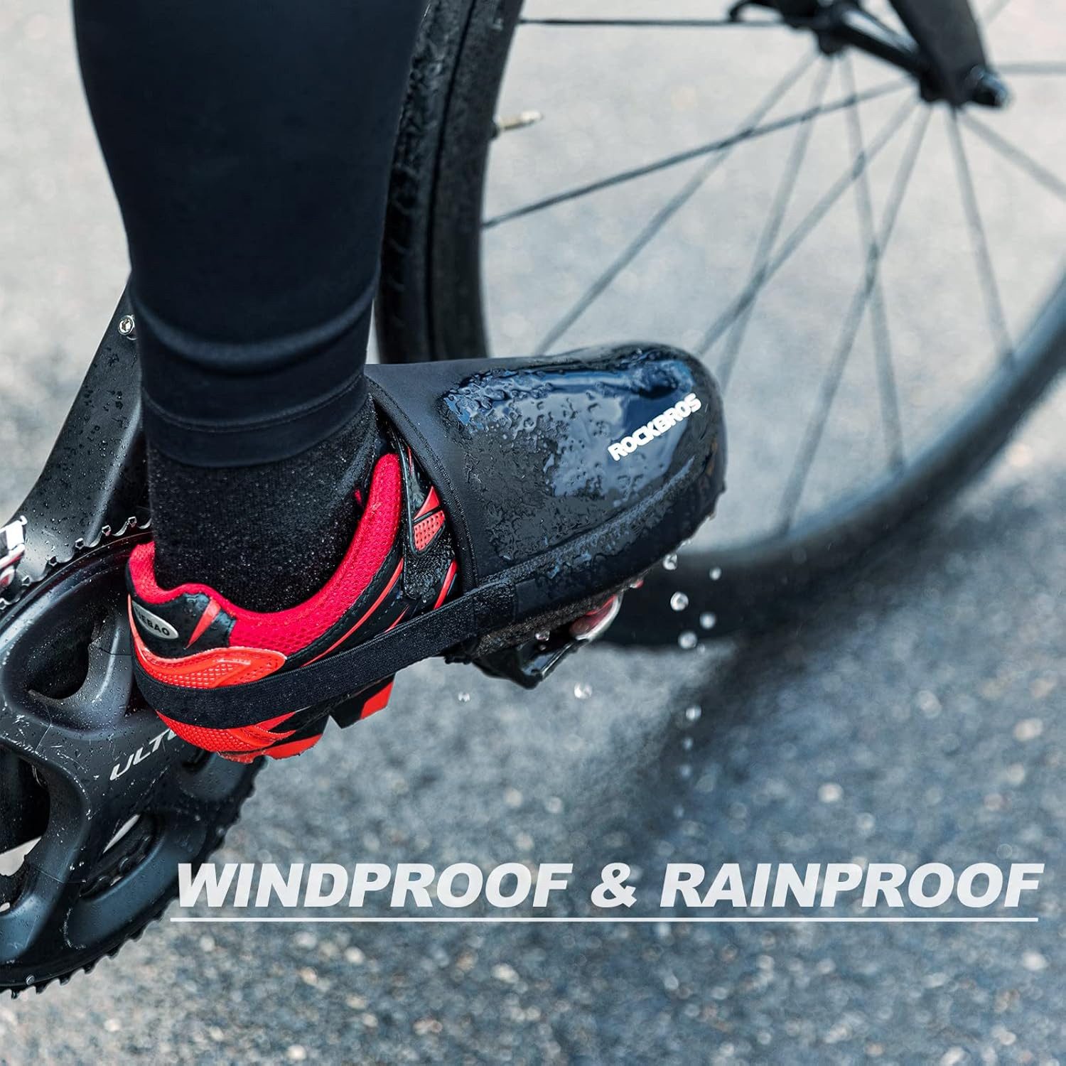 ROCKBROS Fahrrad-Überschuh Wasserabweisende winddichte Fahrrad-Überschuhe für Herren