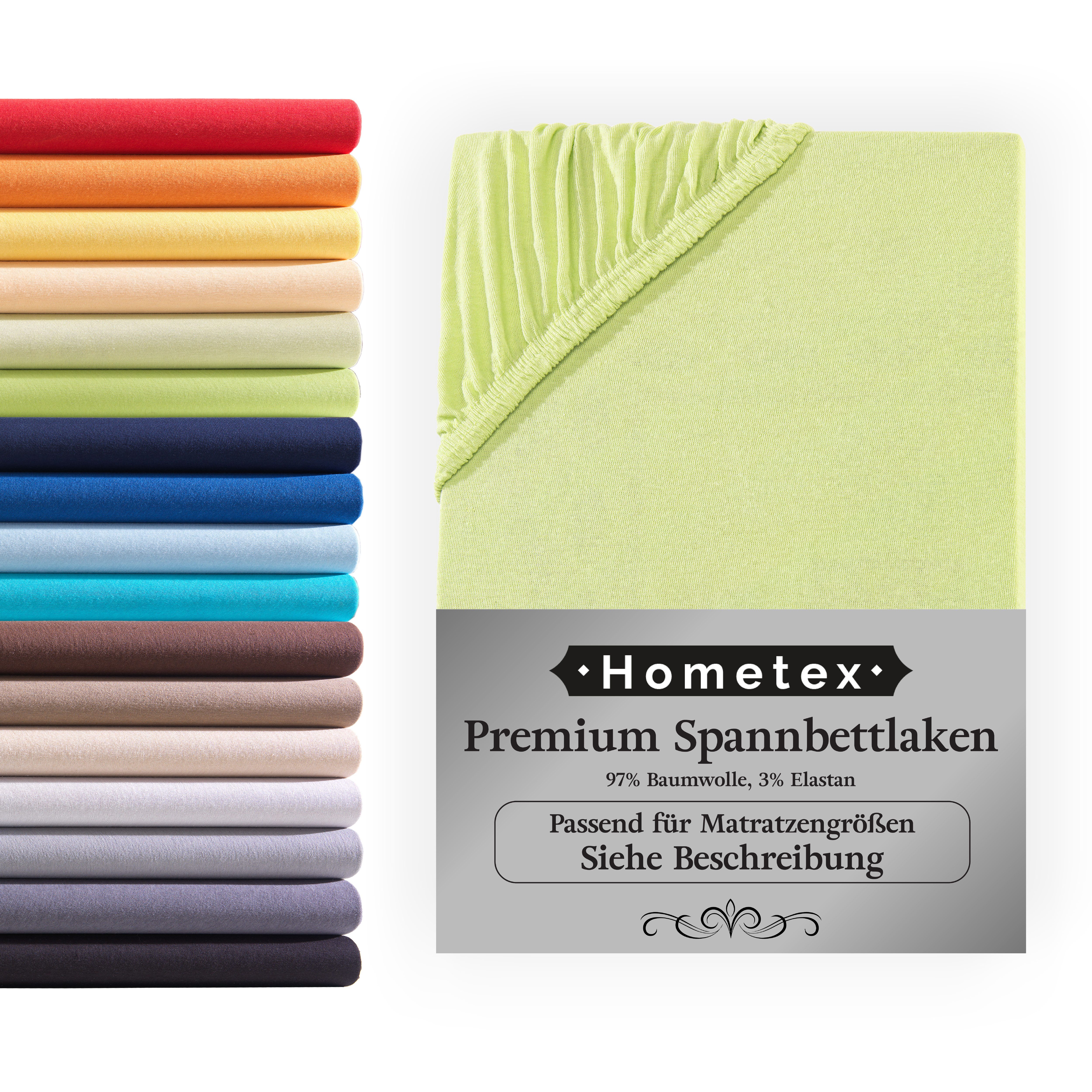Hometex Premium Textiles Spannbettlaken Premium Boxspringbett Spannbetttuch günstig online kaufen