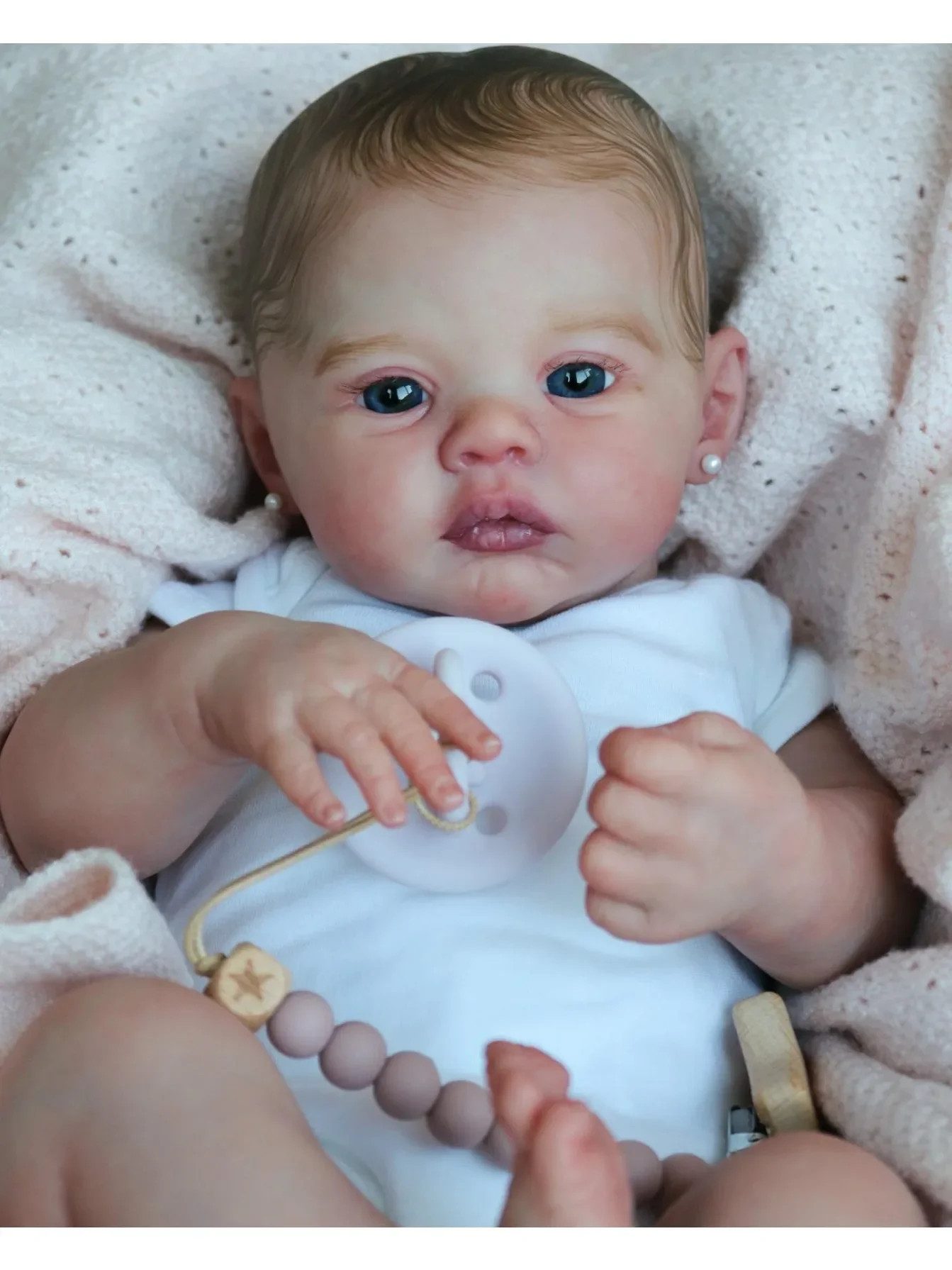 MC Star Babypuppe 45cm wieder geborene Baby puppen Wiese weicher Körper ...