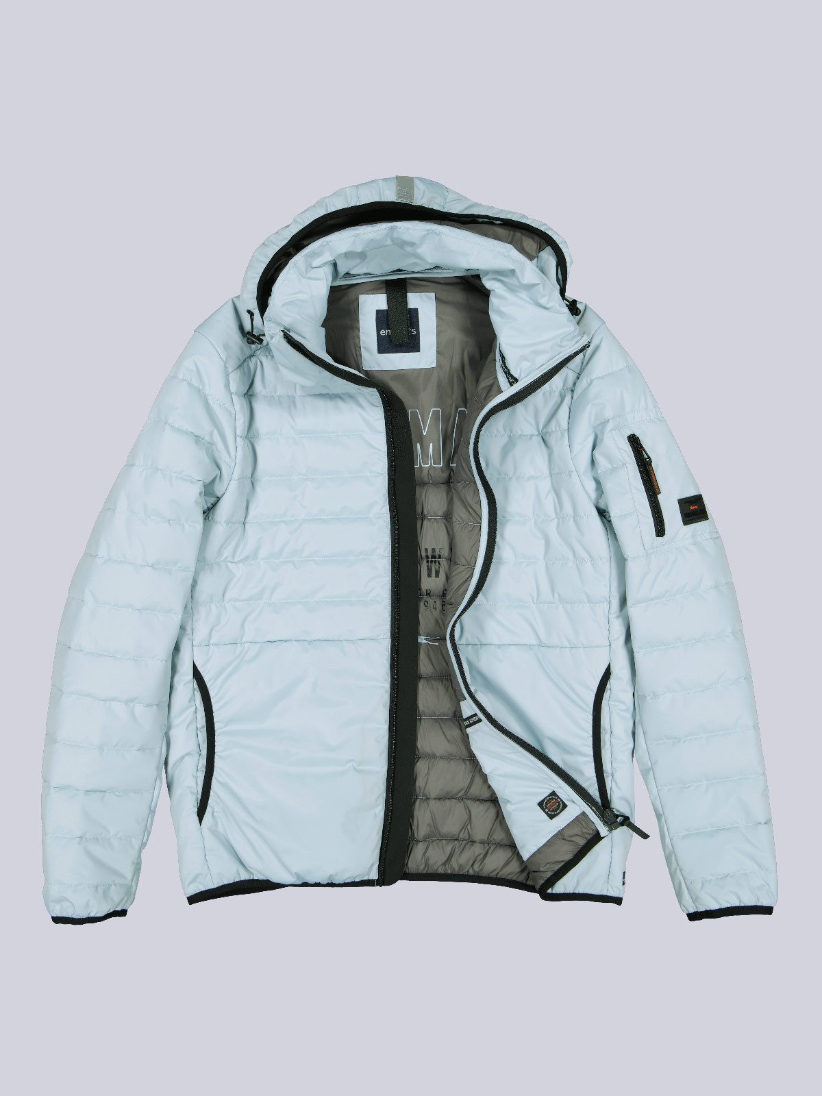 Steppjacke Herren Steppjacke, Hellblau