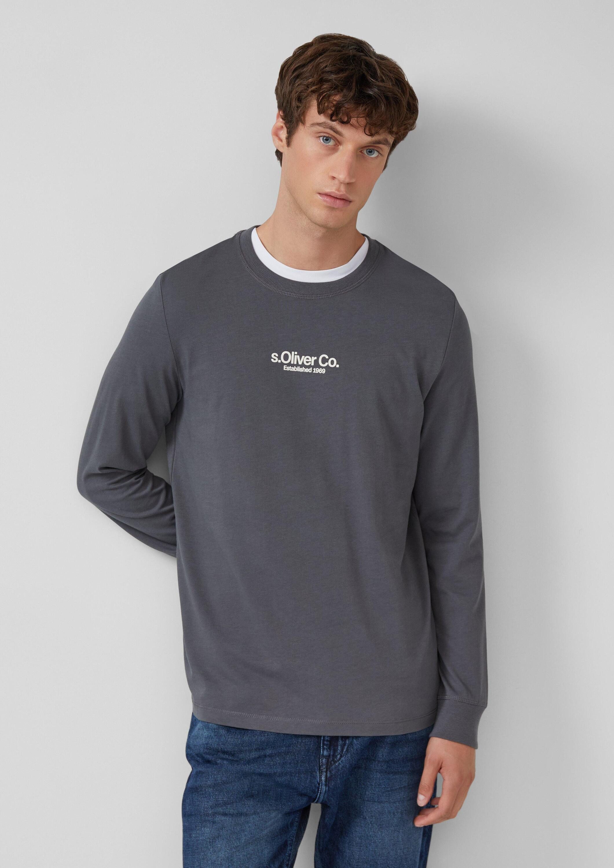 s.Oliver Langarmshirt T-Shirt Longsleeve aus Baumwolle günstig online kaufen