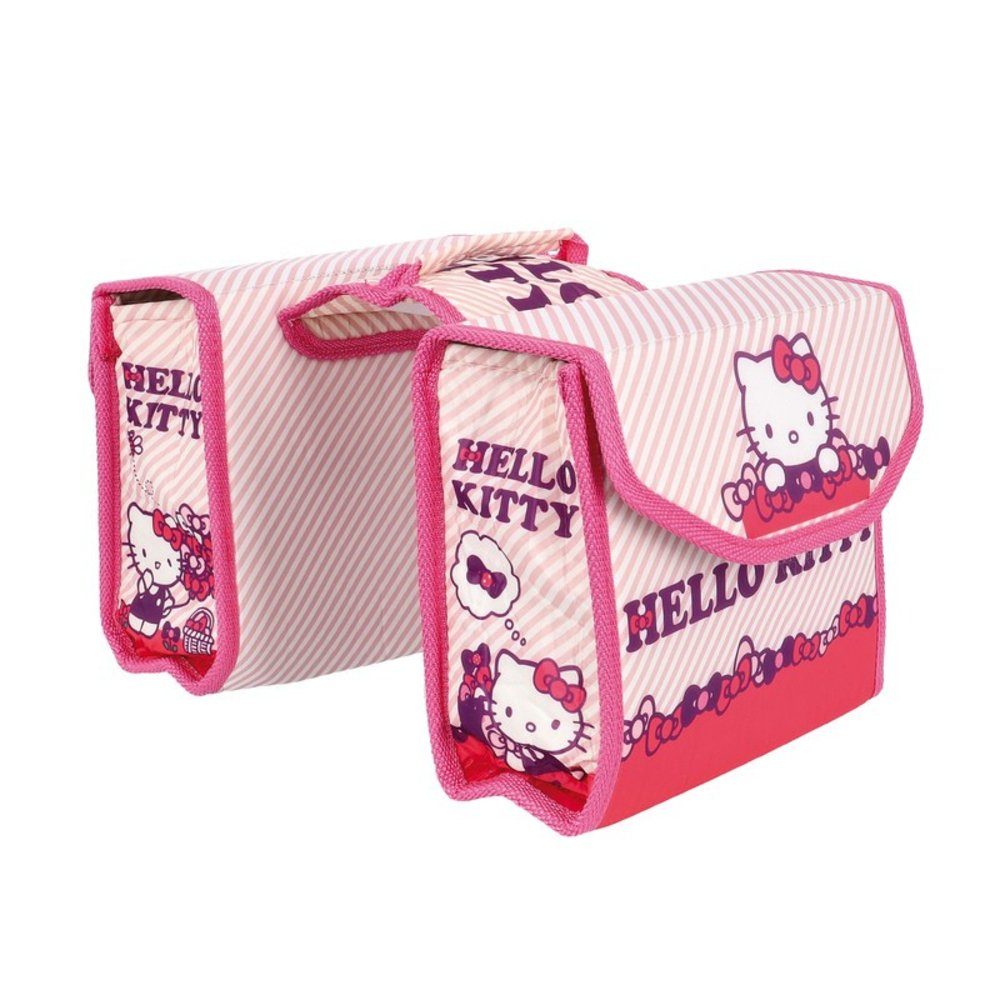Bike Fashion Fahrradkorb Doppelpacktasche "Hello Kitty", B 230 x H 200 x T 80 mm, mit Motiv
