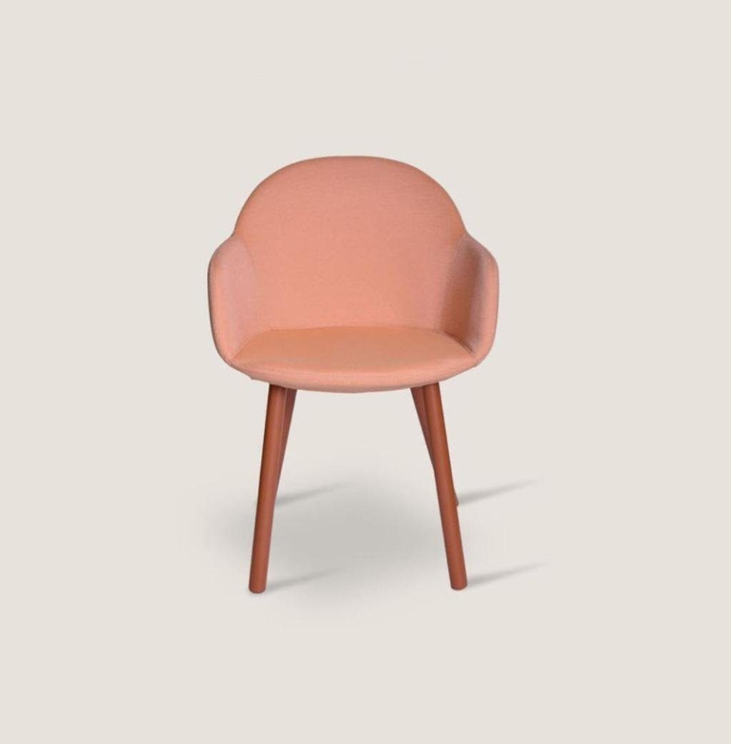 1x Lehnstuhl Made Moderner Rosa Sessel), Loungesessel Europa (1-St., Armlehnenstühle Sessel in JVmoebel Wohnzimmer