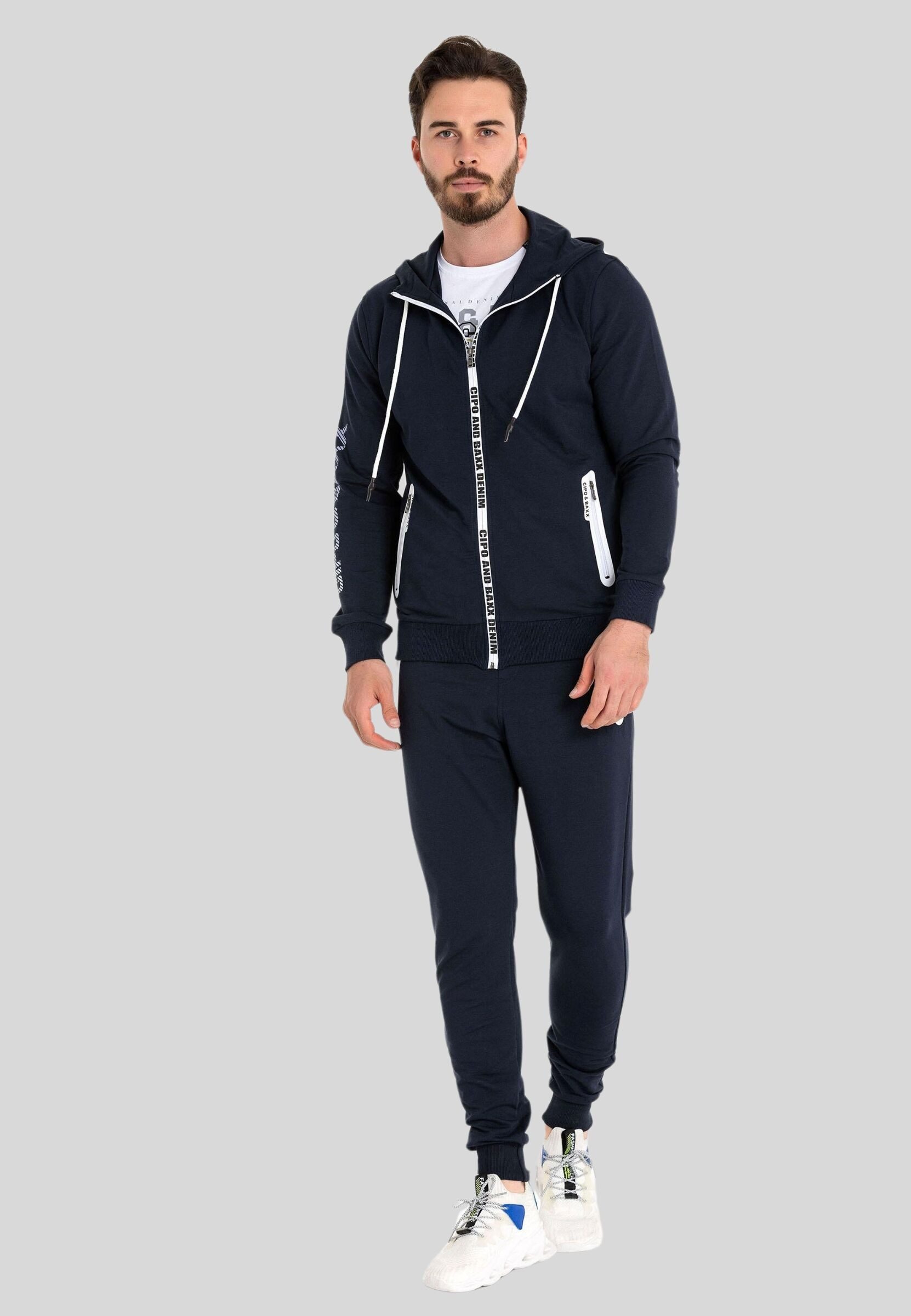 Cipo & Baxx Trainingsanzug "HOMEWEAR" 2 Stk. tlg. mit Allover-Musterung günstig online kaufen