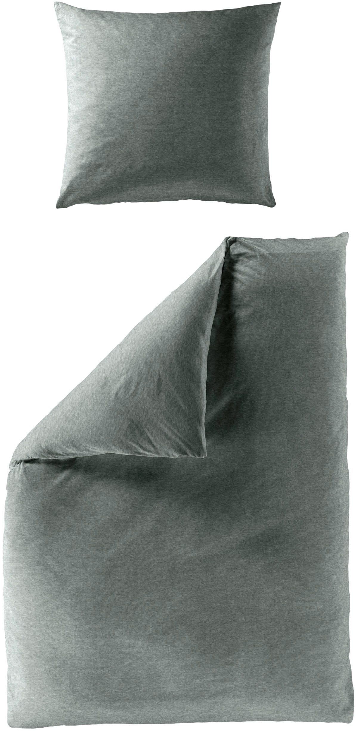 BIERBAUM Bettwäsche 4135, Jersey, 2 teilig, Jersey-Melange, bügelfrei, designed in Germany