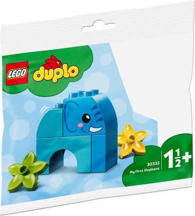 LEGO® Konstruktionsspielsteine LEGO® DUPLO® Polybag - Mein erster Elefant, (Set, 7 St)