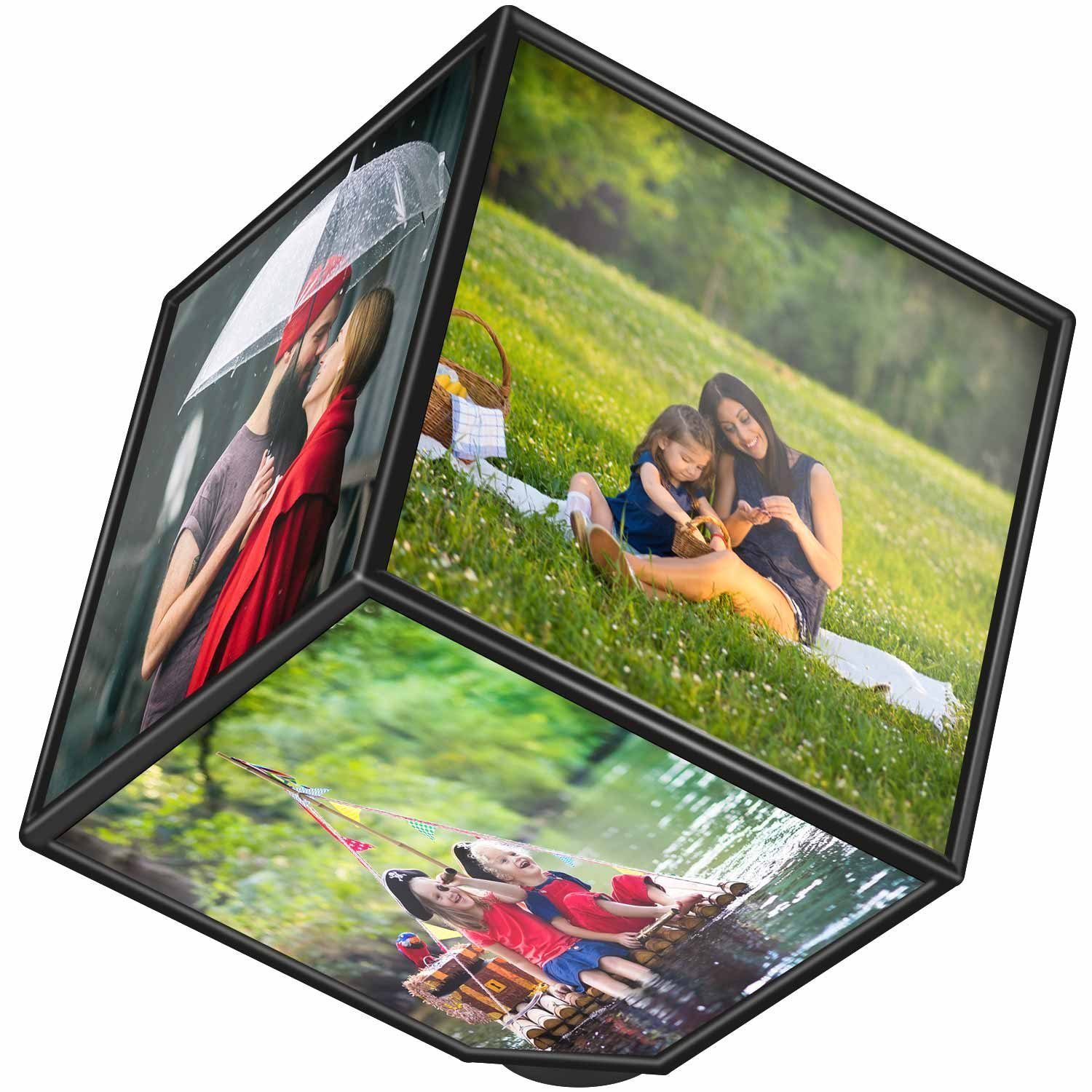 Goods+Gadgets Fotohalter Drehender Fotowürfel, für 6 günstig online kaufen