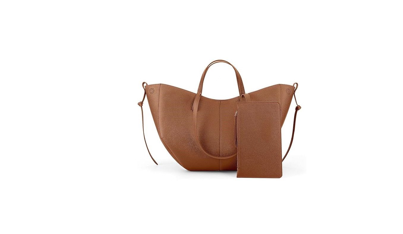 AURIVION Tragetasche Damen Schultertasche aus Kunstleder, elegante große Tote Bag (Set, 1-tlg., Elegante Handtasche Damen, passend für jeden Anlass), Große Tote Bag für Damen, stilvoll für Alltag & Büro