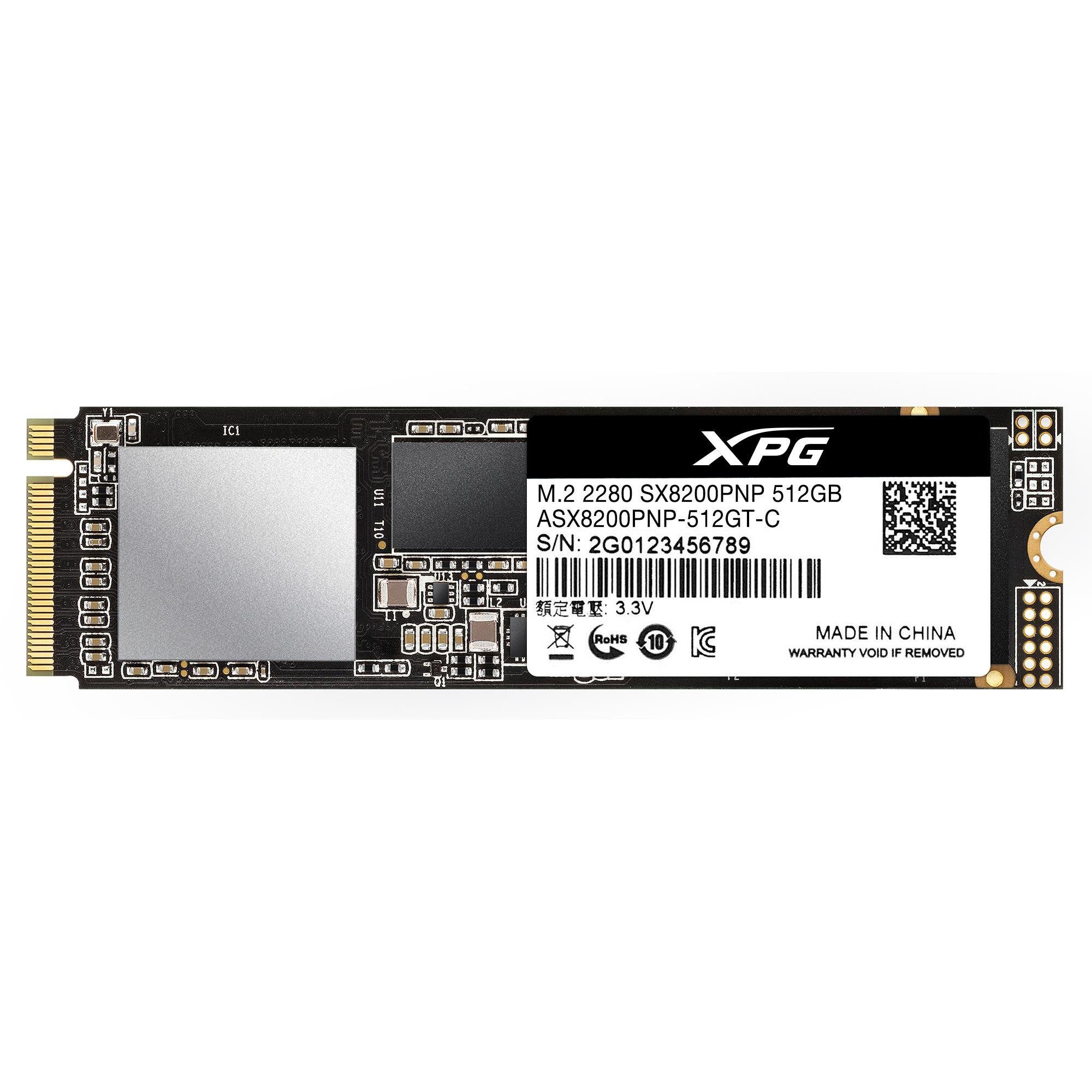 ADATA ADATA XPG SX8200 Pro 512 GB, SSD, (PCIe 3.0 x4, SSD-Festplatte (512 GB) 2.5"