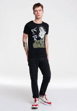 LOGOSHIRT T-Shirt Yoda mit coolem Printmotiv