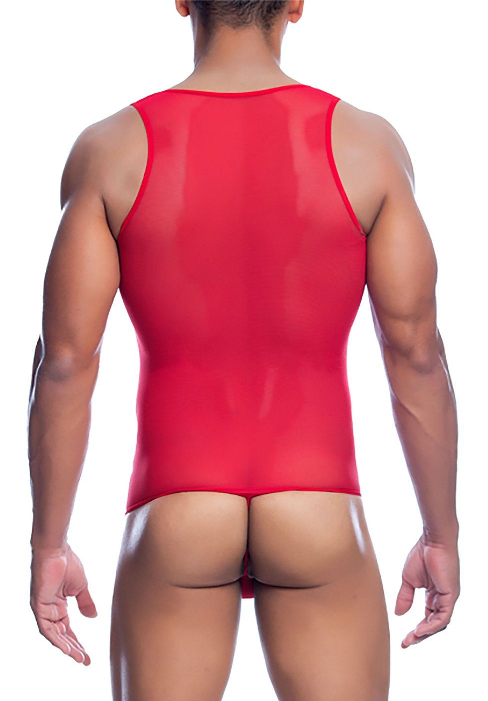 MOB Eroticwear Body Transparenter String-Body - rot