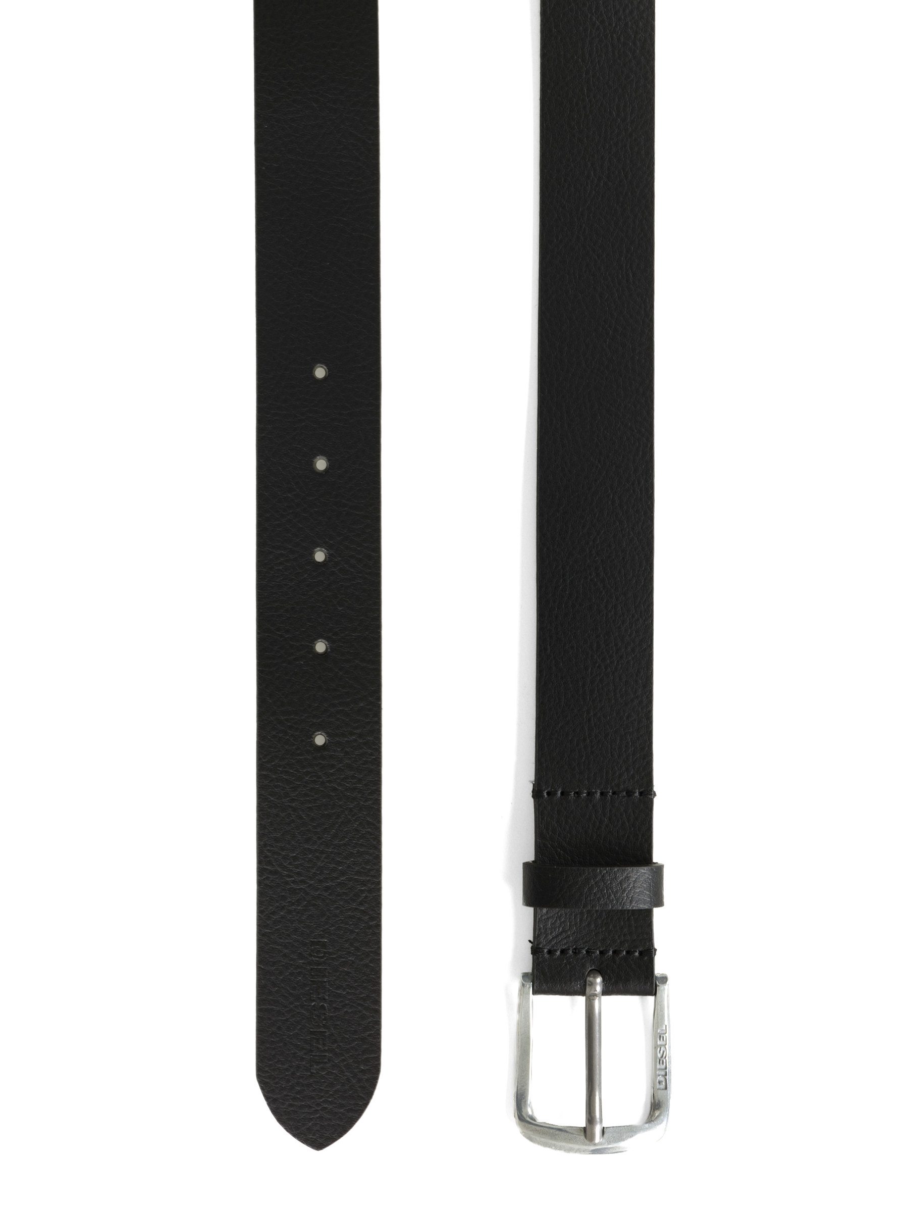 Diesel Ledergürtel 3,5 cm breit mit Metallverschluss - LOGO B-BASIC BELT 100% Echtleder
