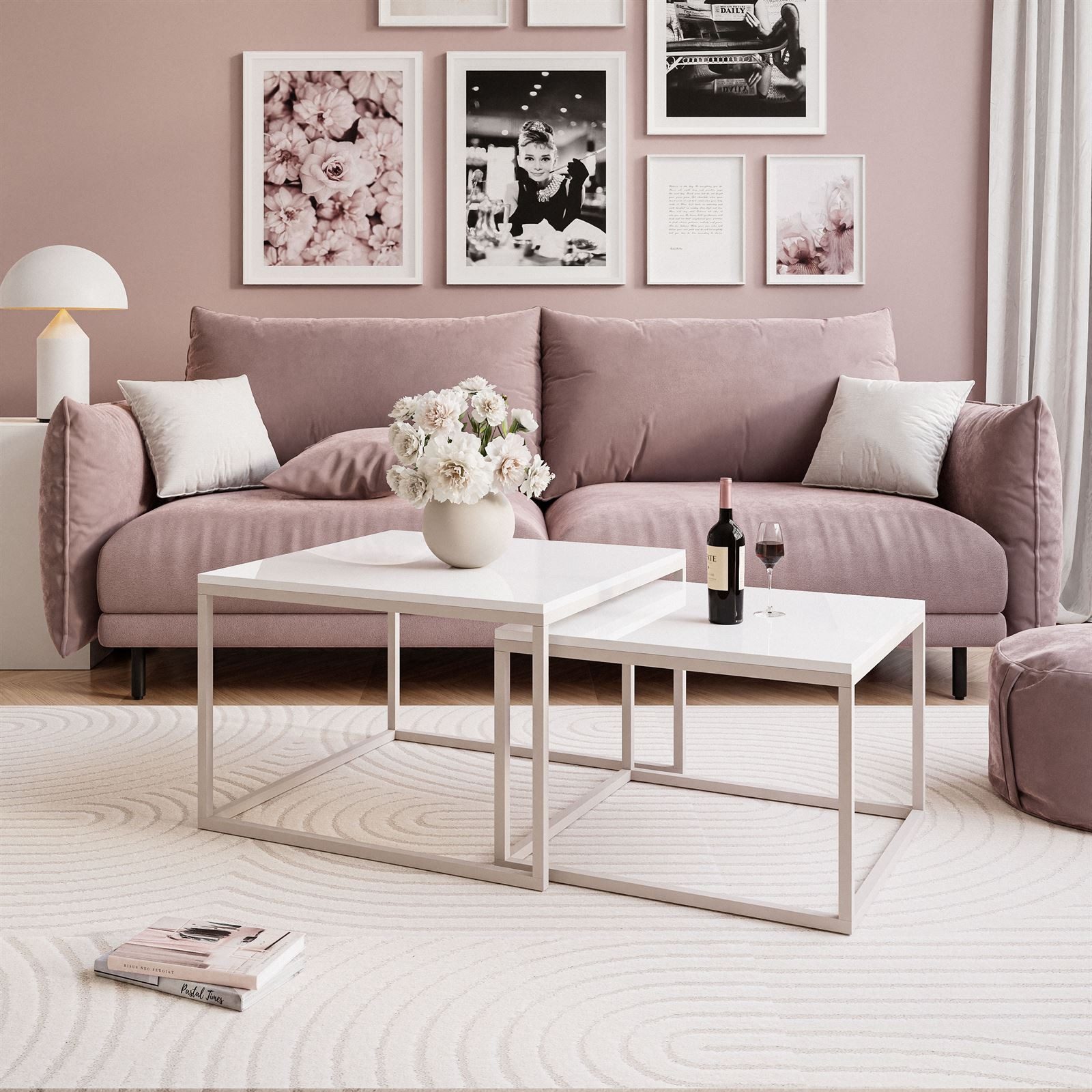 Lookway Couchtisch YOSHI 2in1 KASCHMIR (2er-Set), Breite: 70 cm und 60 cm günstig online kaufen