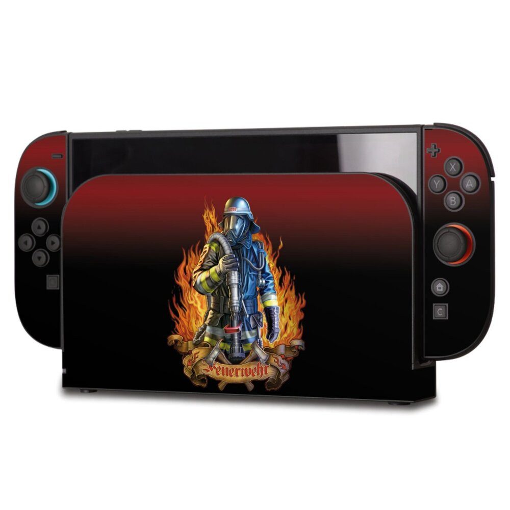DeinDesign Konsolen-Cover Feuerwehrmann Feuerwehr Beruf Firefighter, Nintendo Switch 2 Skin Aufkleber Sticker Folie