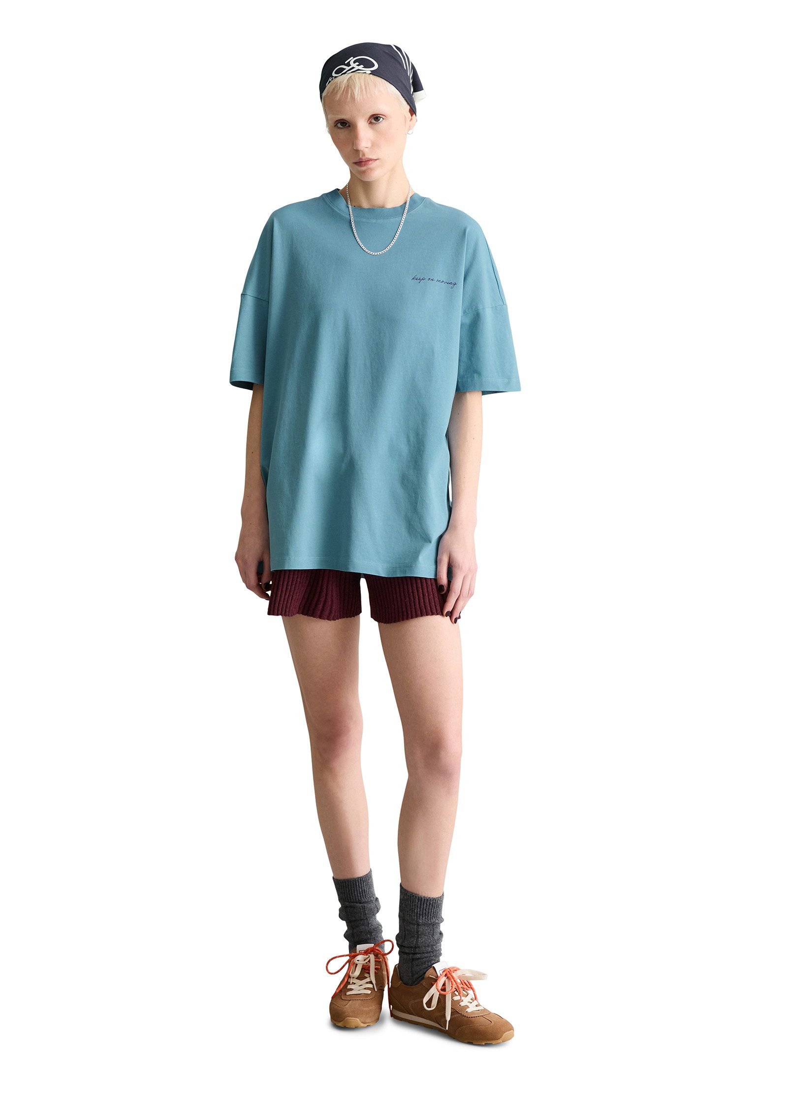 Marc O'Polo DENIM T-Shirt oversized aus Heavy Jersey, großer Rückenprint – Bild 4 von 5