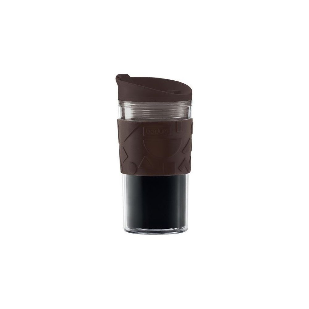 Bodum Кружки Travel Mug, Reisebecher, aus Kunststoff und Silikon, 0,35 Liter