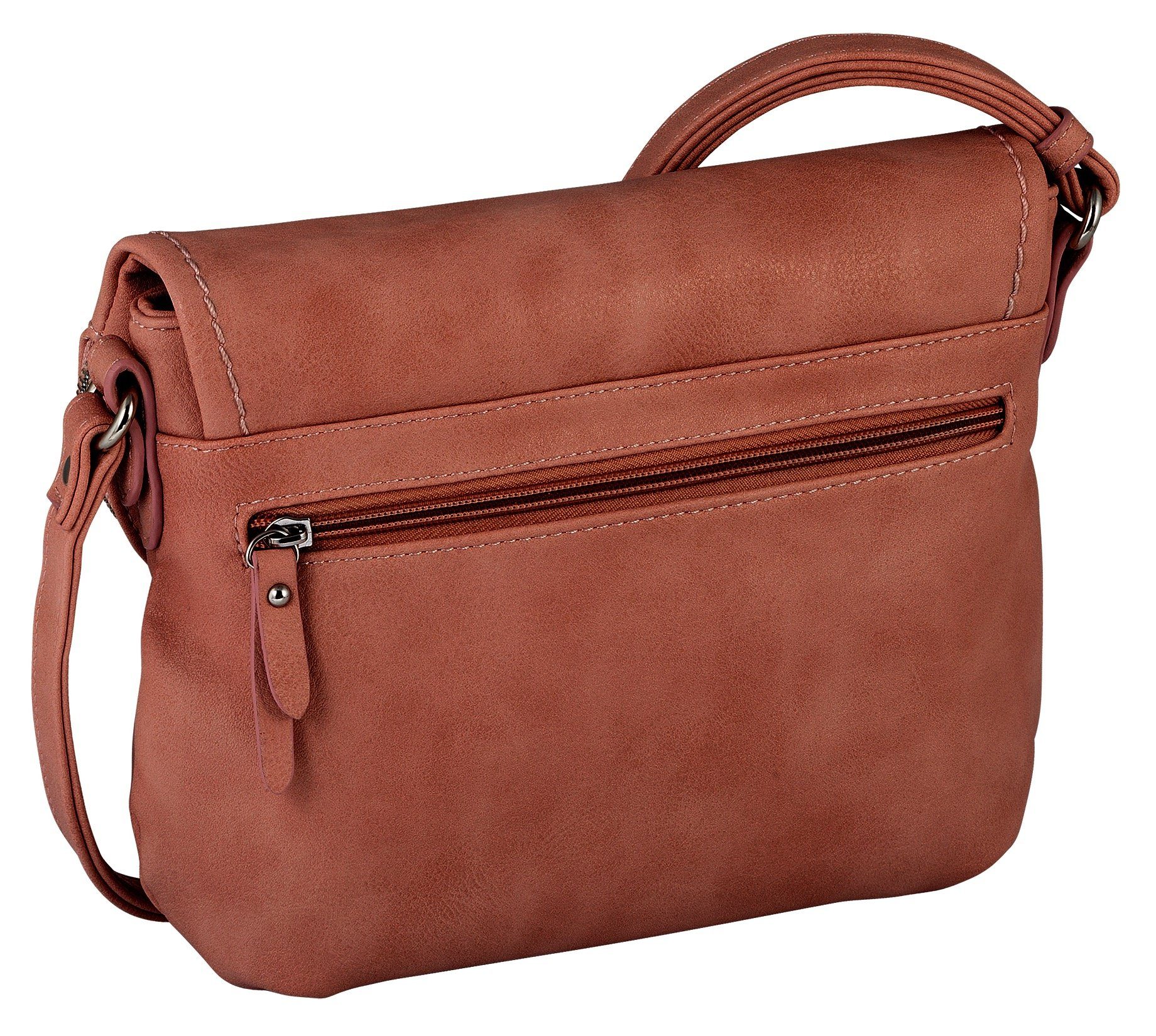 TOM TAILOR Umhängetasche LARY, Crossbody Bag mit modischen Quasten am Zipper