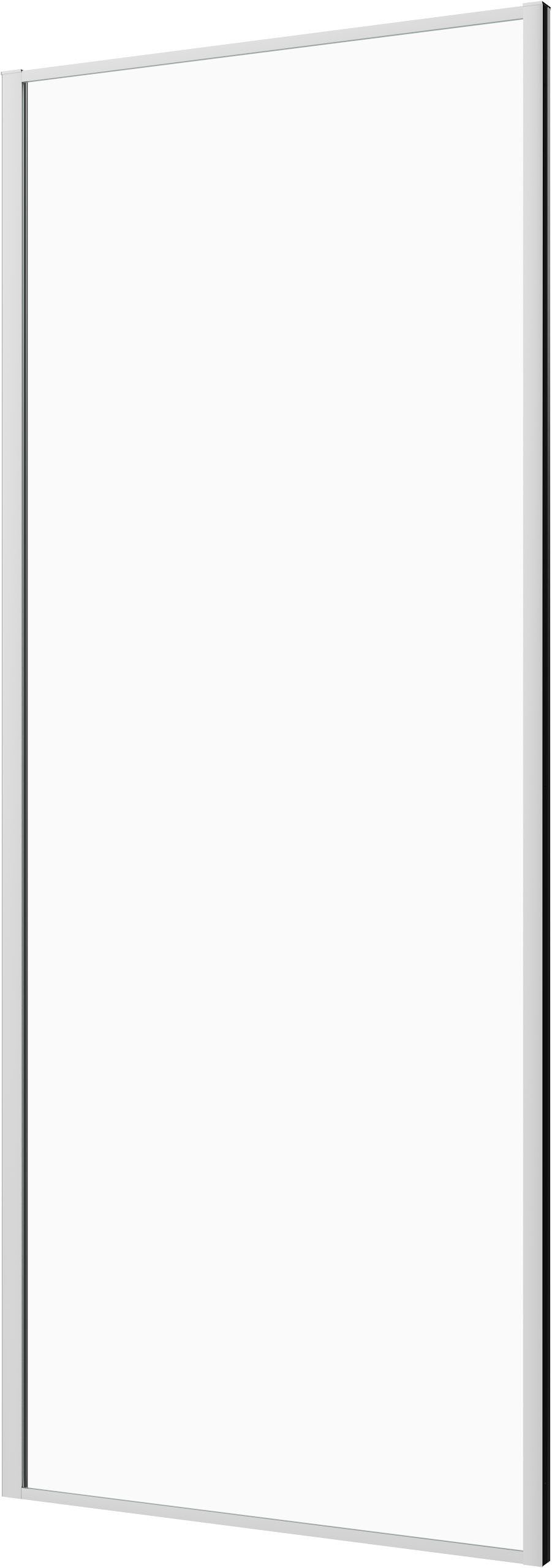 Sanotechnik Duschwand Sanotechnik SlimLine Fixglas chrom, Einscheibensicherheitsglas, Easy Clean Beschichtung