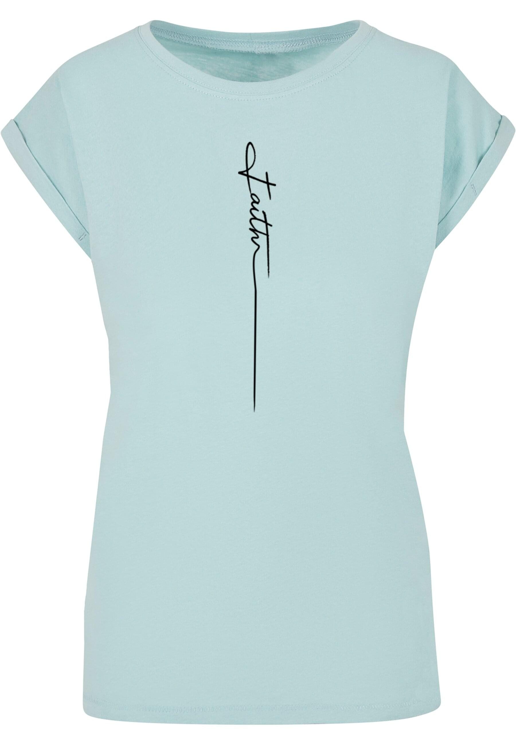 Merchcode T-Shirt "Merchcode Damen Ladies Faith Extended Shoulder Tee", (1 günstig online kaufen