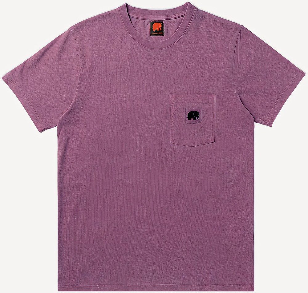 T-Shirt Garza Pigment Dyed T-Shirt Garnacha Red