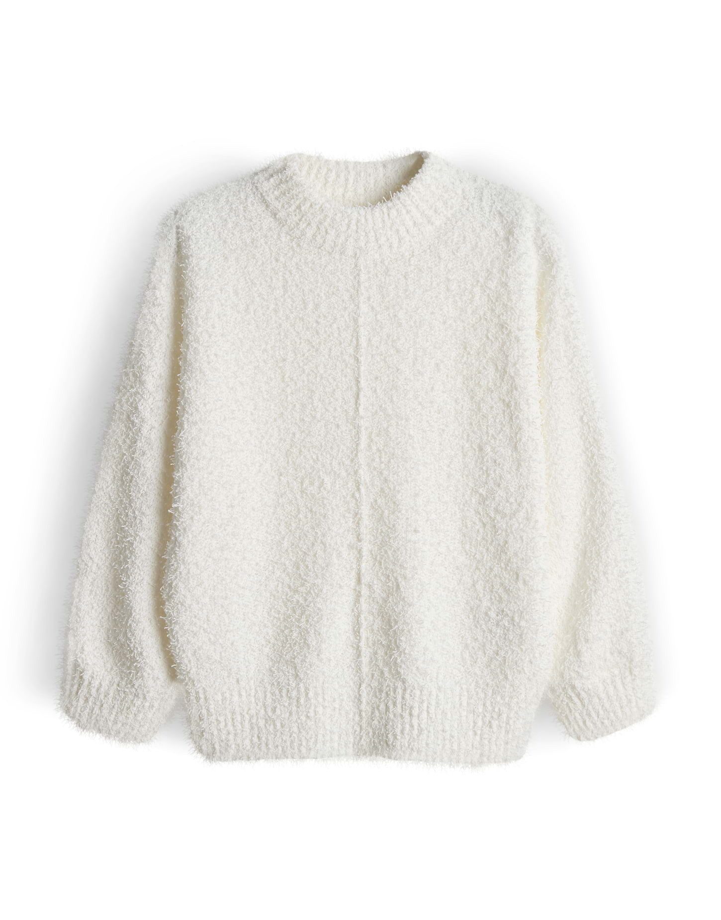 Strickpullover Punew aus flauschigem Effektgarn Regular Fit