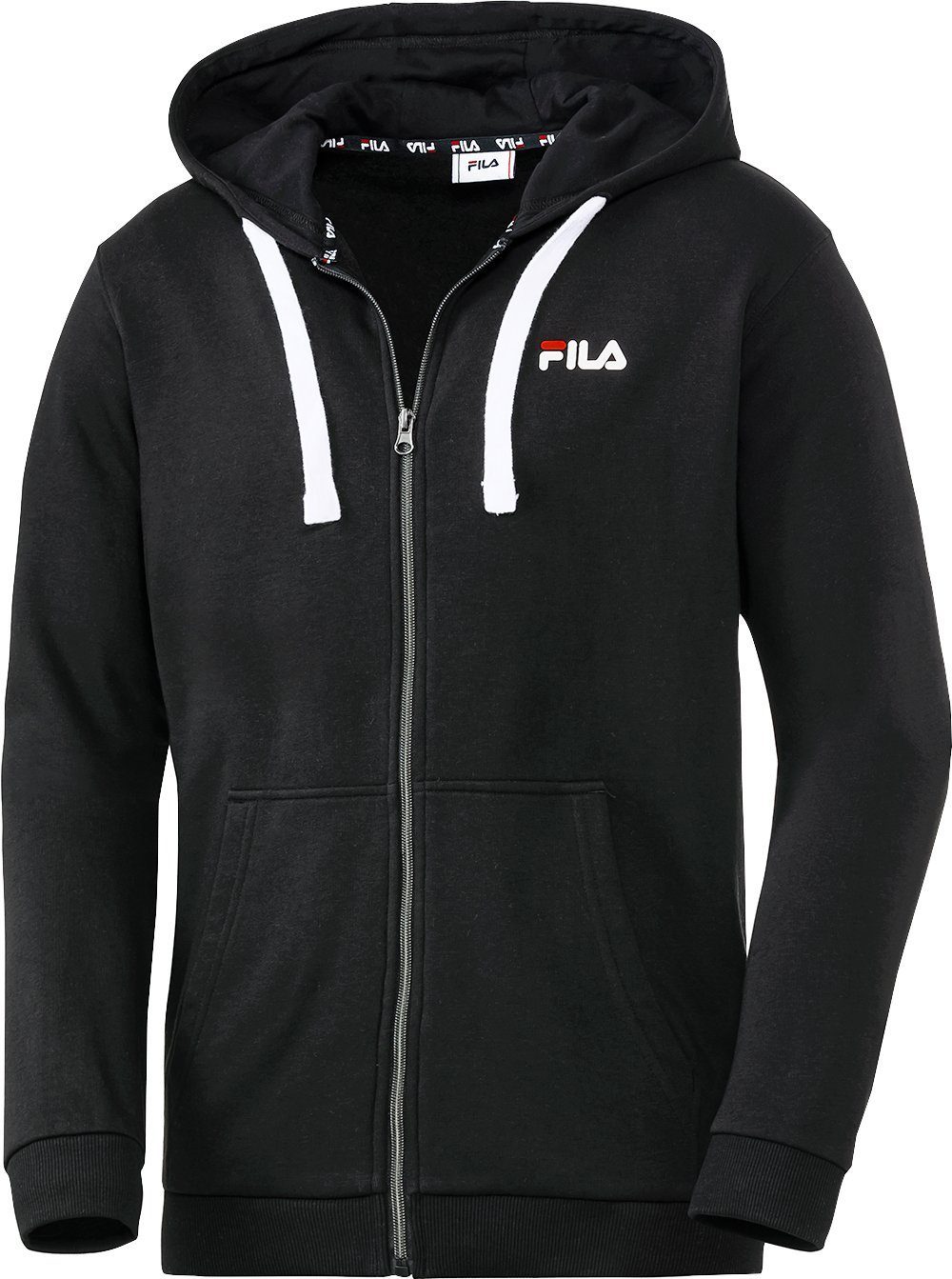 Fila Kapuzensweatjacke aus formstabilem Sweatstoff, sportlich mit praktischer Kapuze