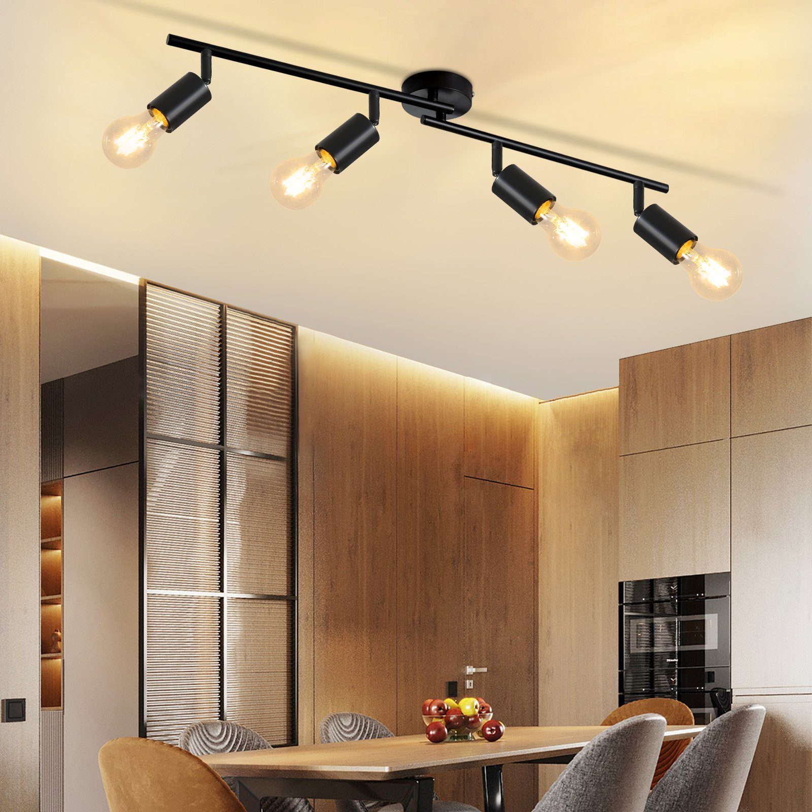 ZMH Deckenstrahler Schwarz Deckenlampe - Schwenkbar günstig online kaufen