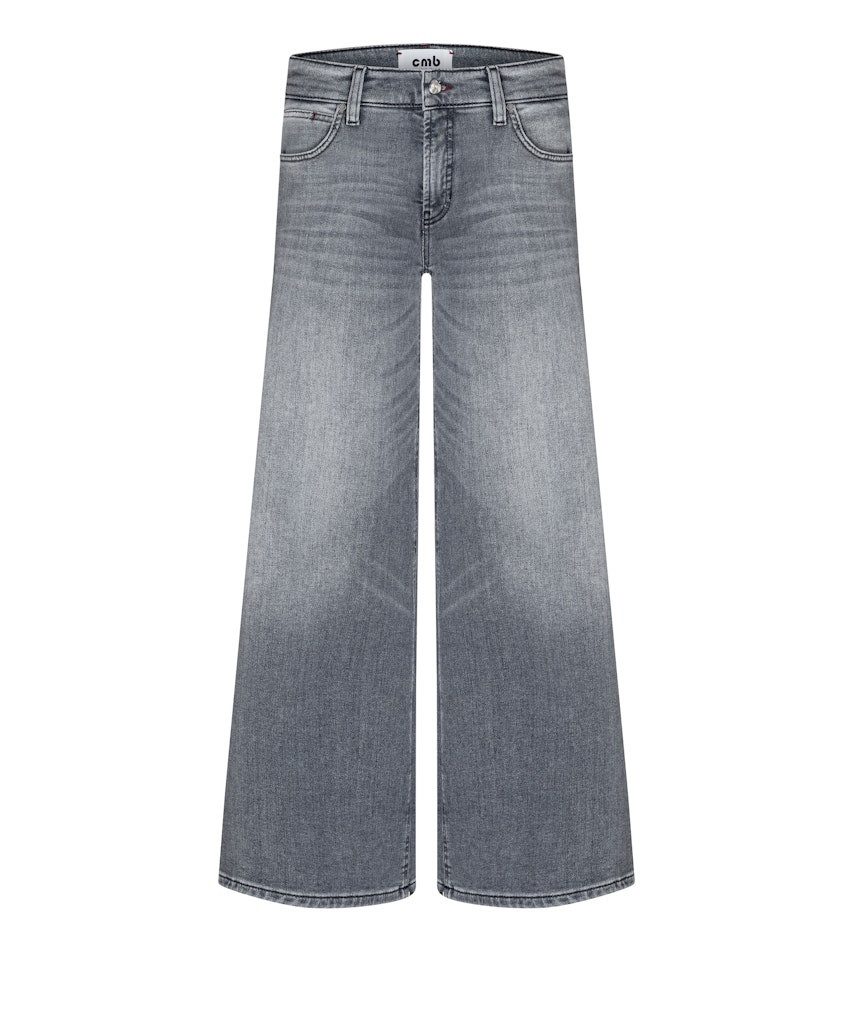 Cambio Stretch-Jeans Palazzo cropped